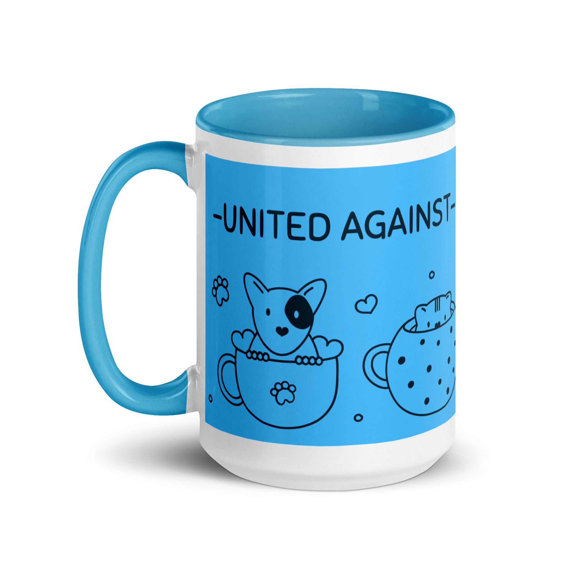 Cute Doodle Pet | Antisemitism | White Mug With Color Inside