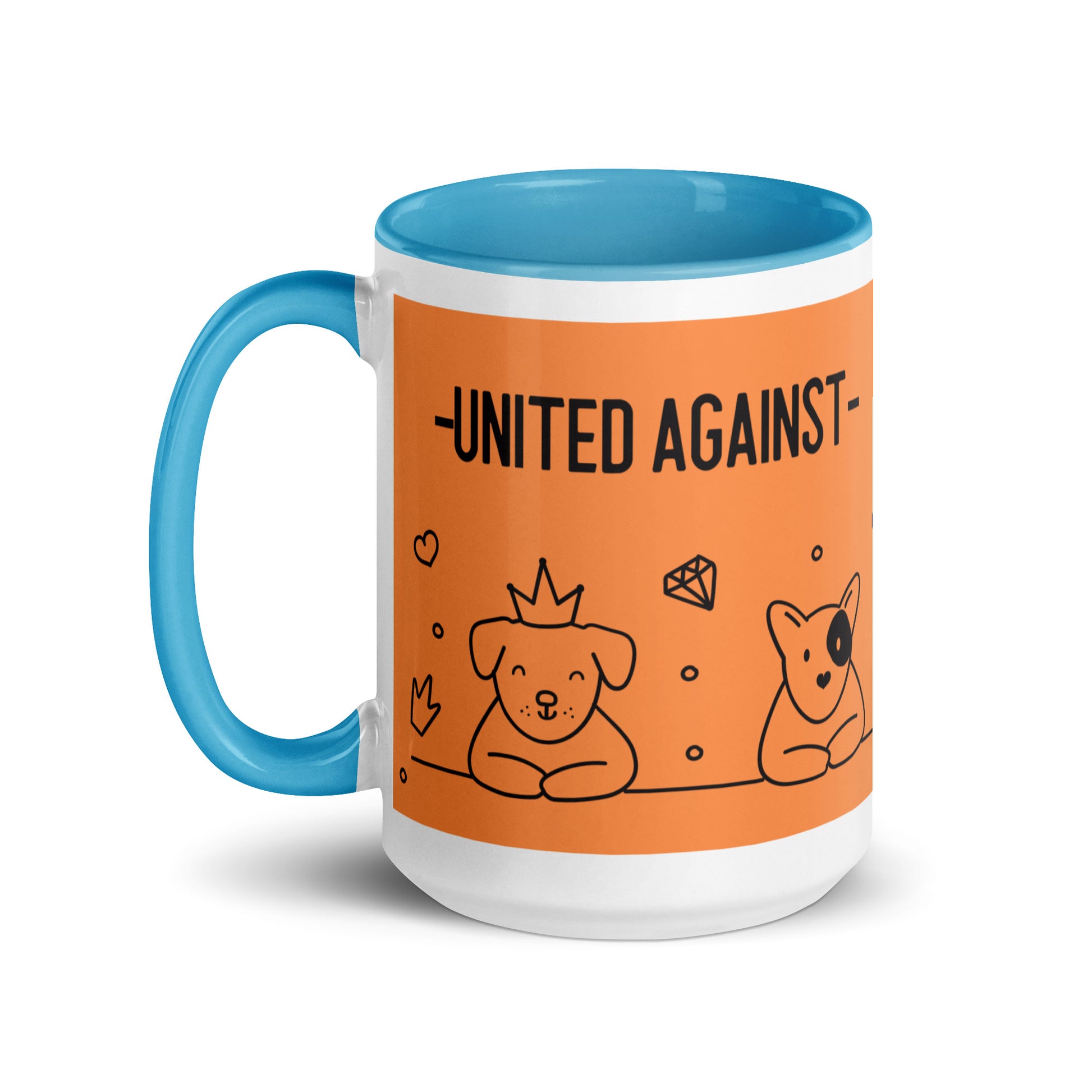 Cute Doodle Pet | Antisemitism | White Mug With Color Inside