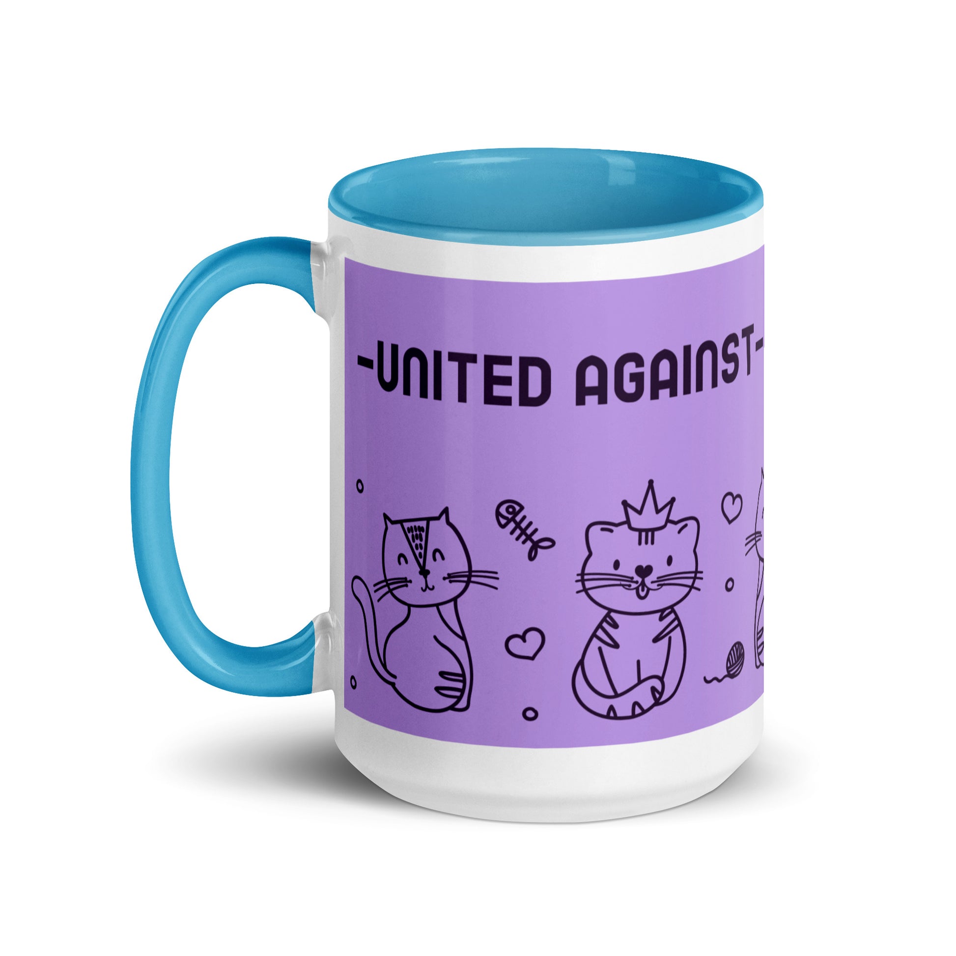 Cute Doodle Pet | Antisemitism | White Mug With Color Inside