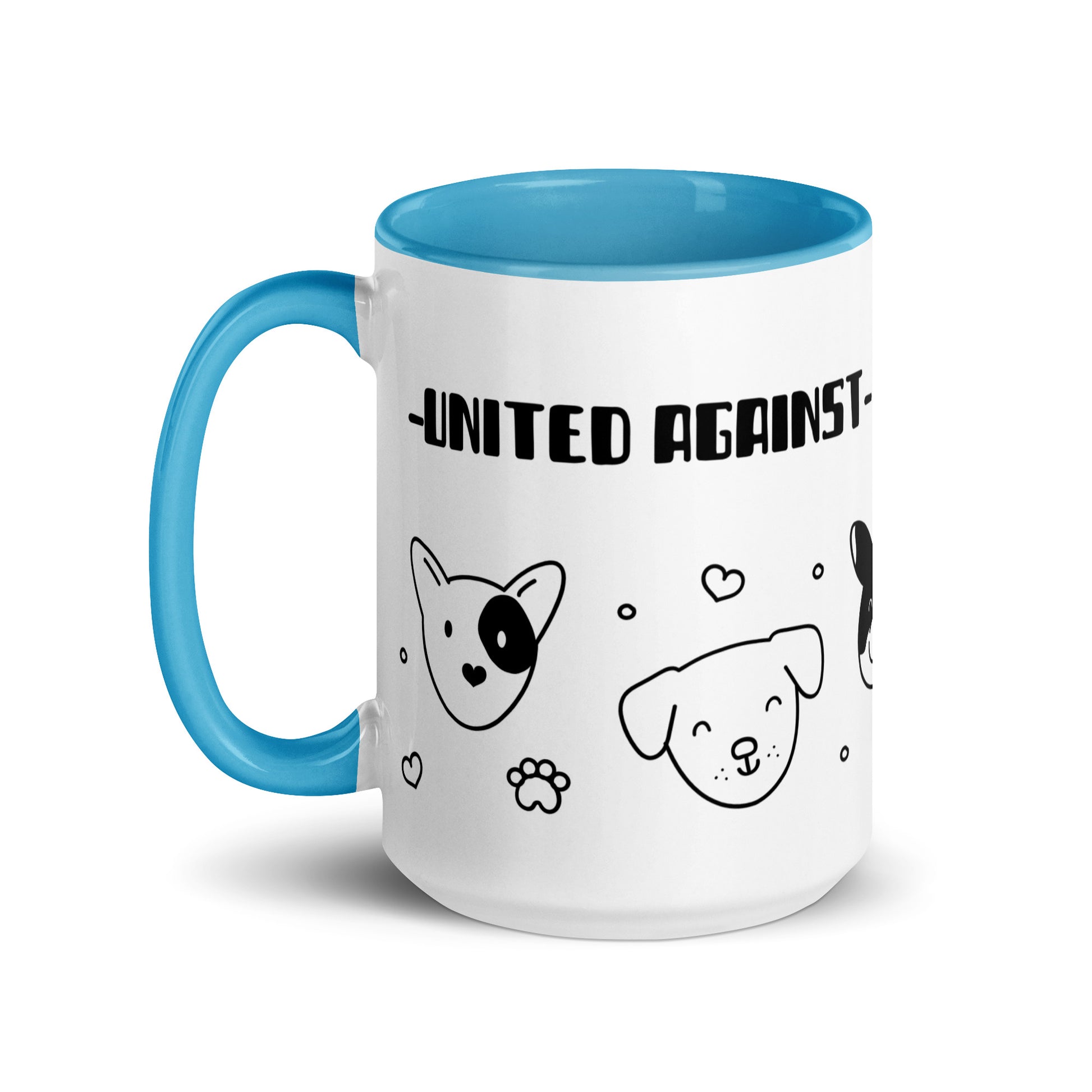 Cute Doodle Pet | Antisemitism | White Mug With Color Inside