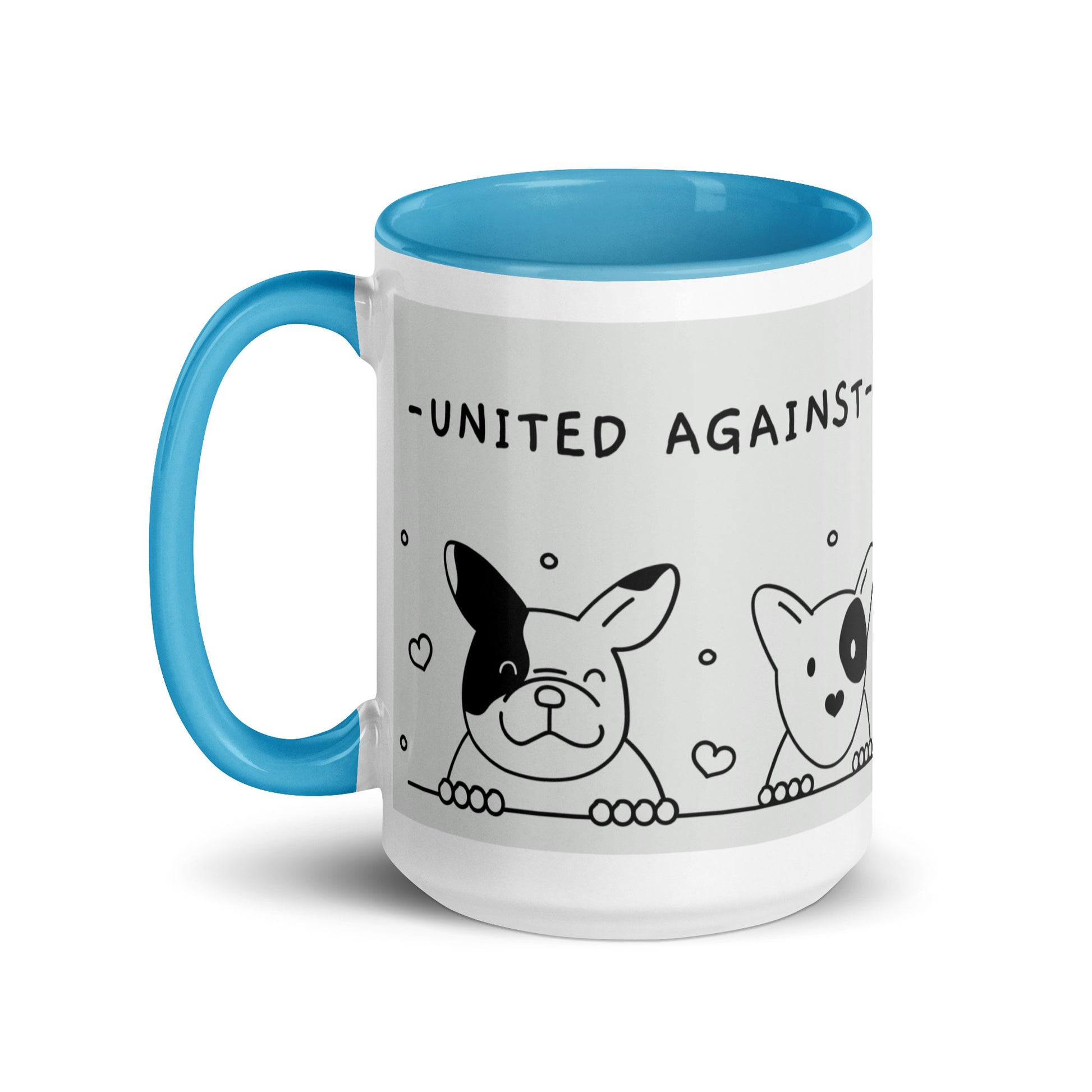 Cute Doodle Pet | Antisemitism | White Mug With Color Inside