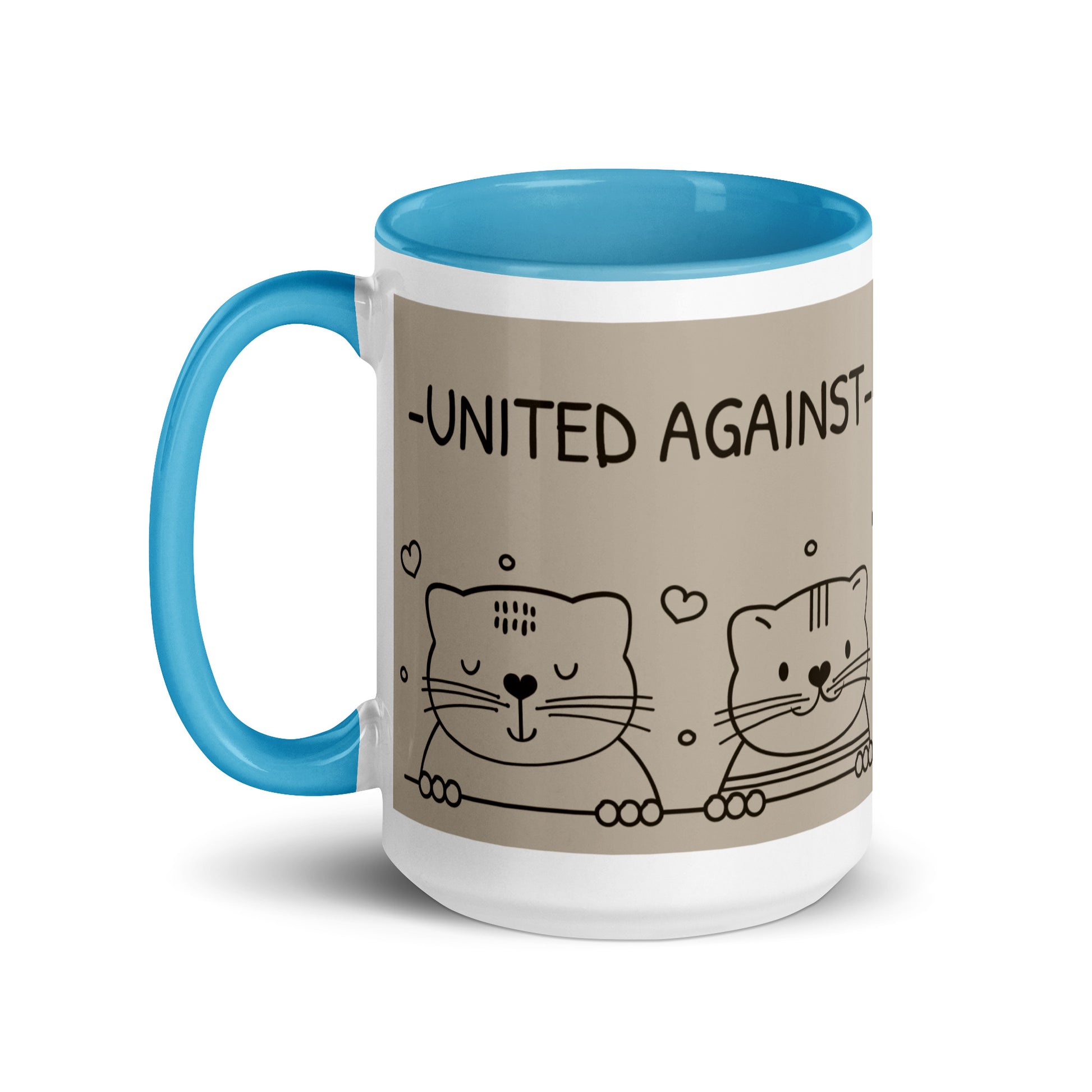 Cute Doodle Pet | Antisemitism | White Mug With Color Inside