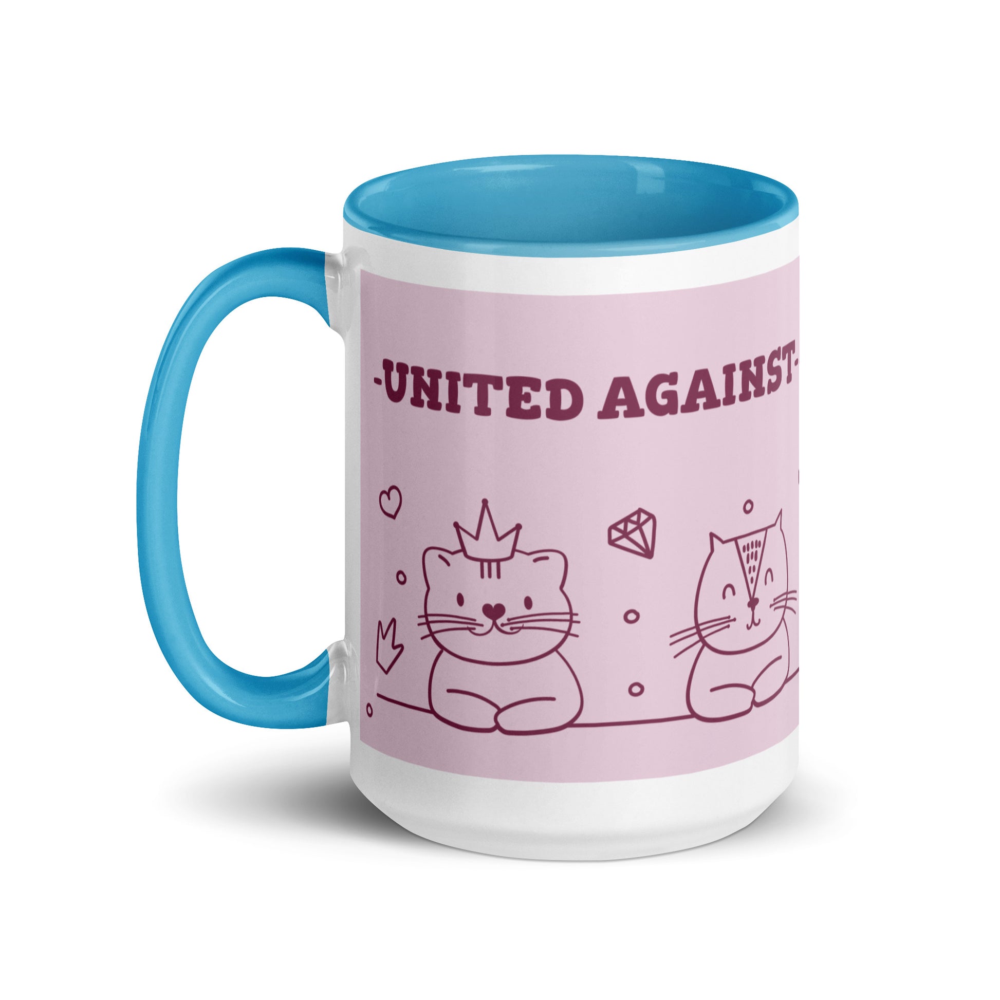 Cute Doodle Pet | Antisemitism | White Mug With Color Inside