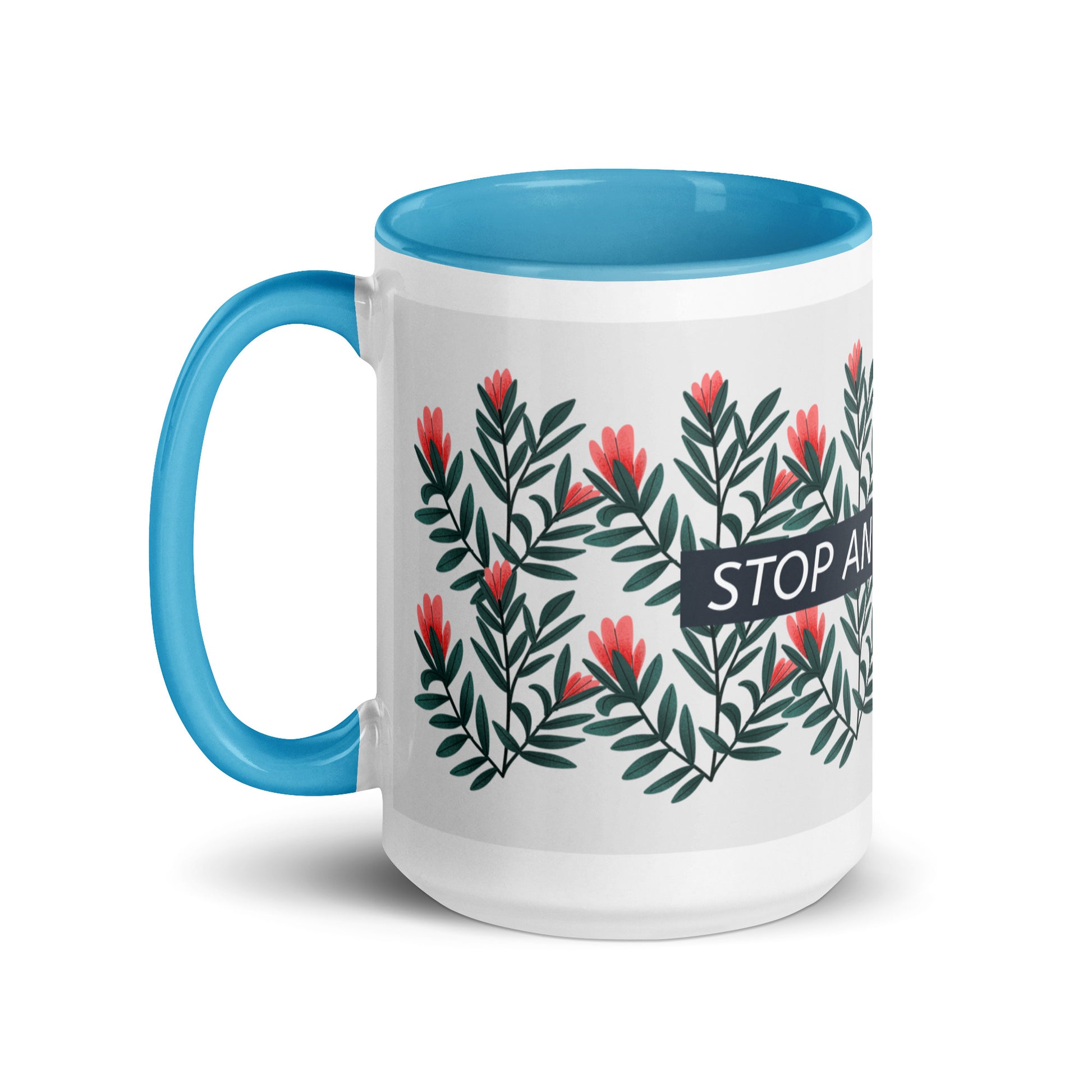 Flower Anthem | Antisemitism | White Mug With Color Inside