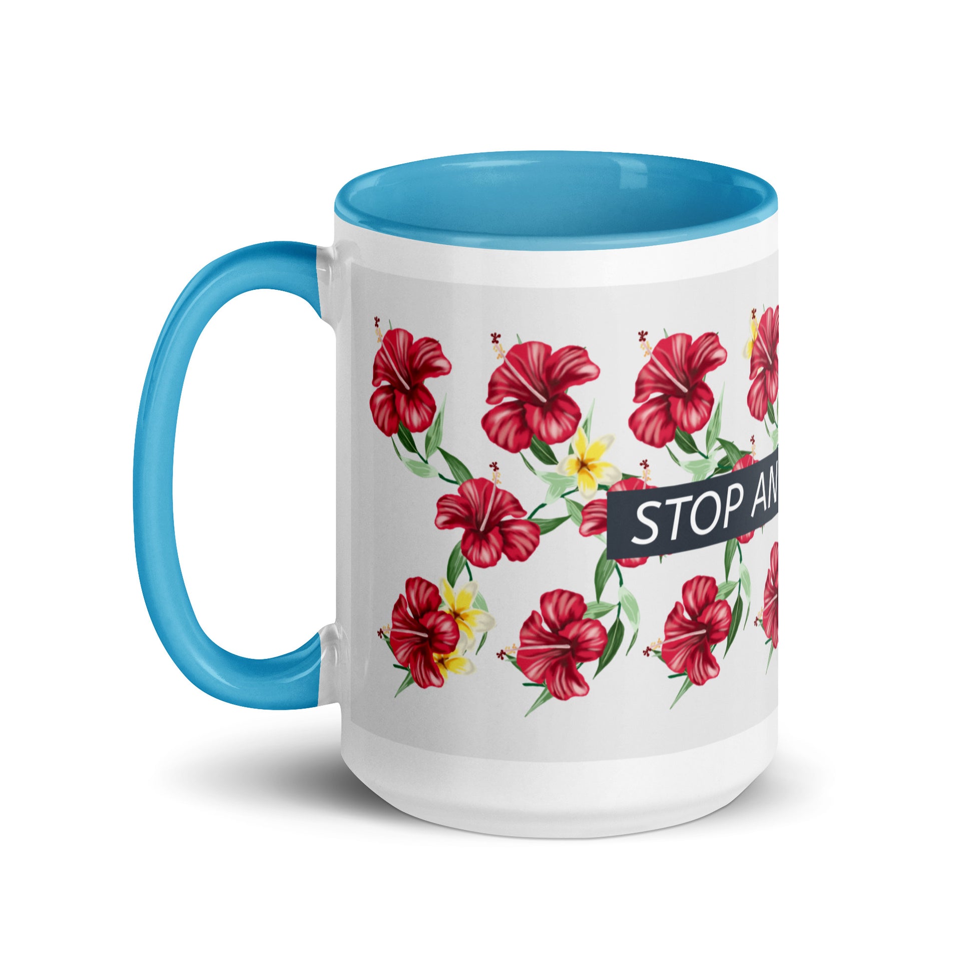 Flower Anthem | Antisemitism | White Mug With Color Inside