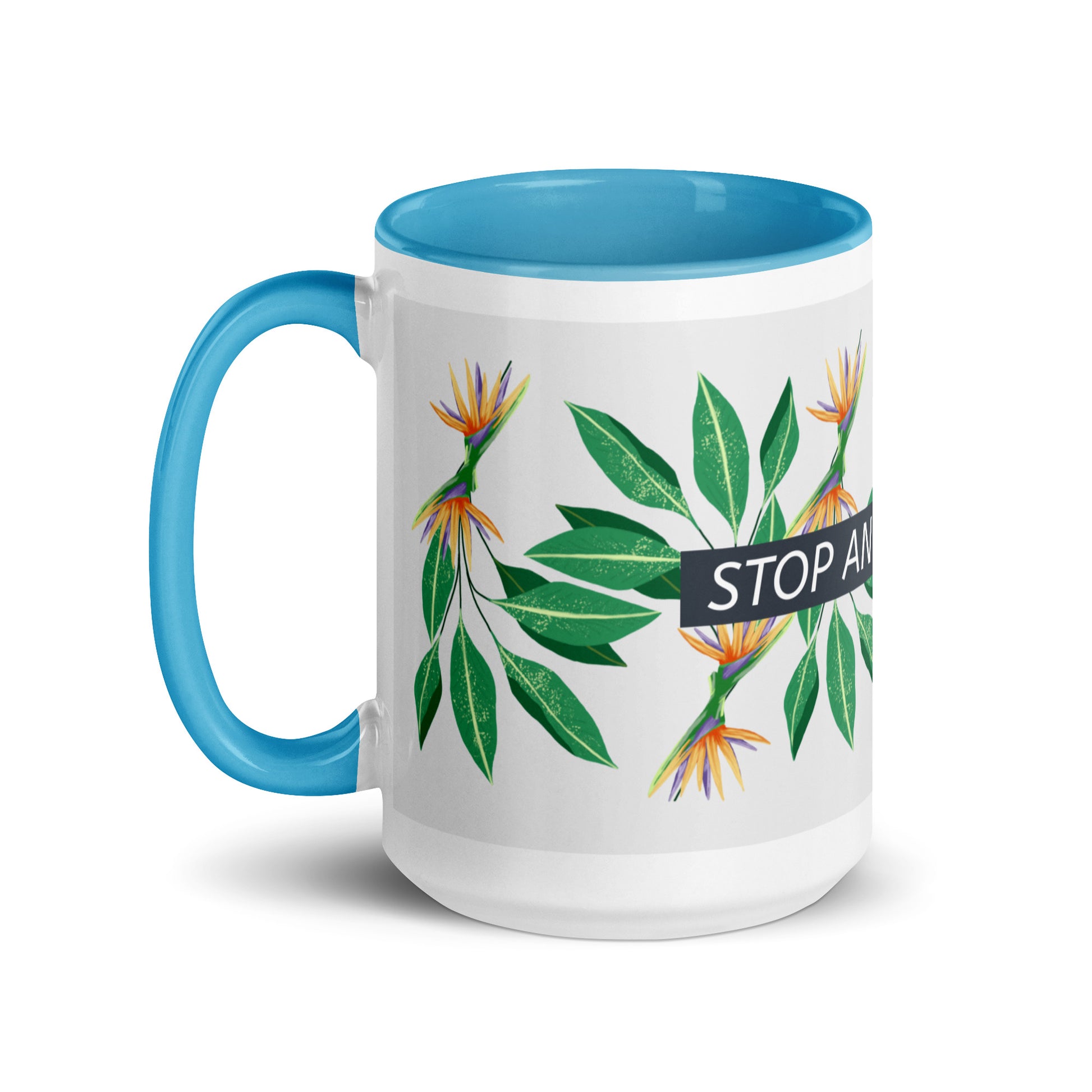 Flower Anthem | Antisemitism | White Mug With Color Inside