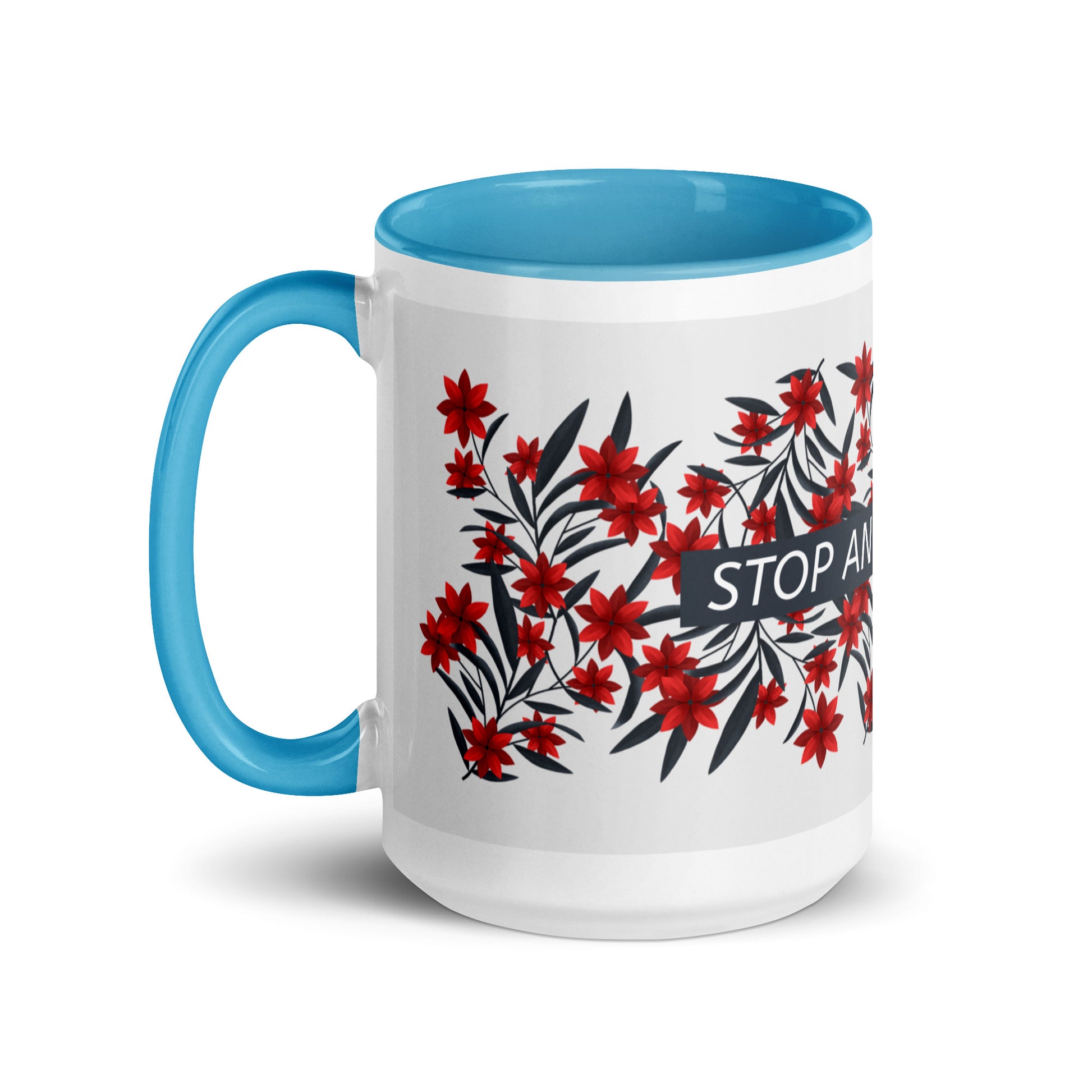 Flower Anthem | Antisemitism | White Mug With Color Inside