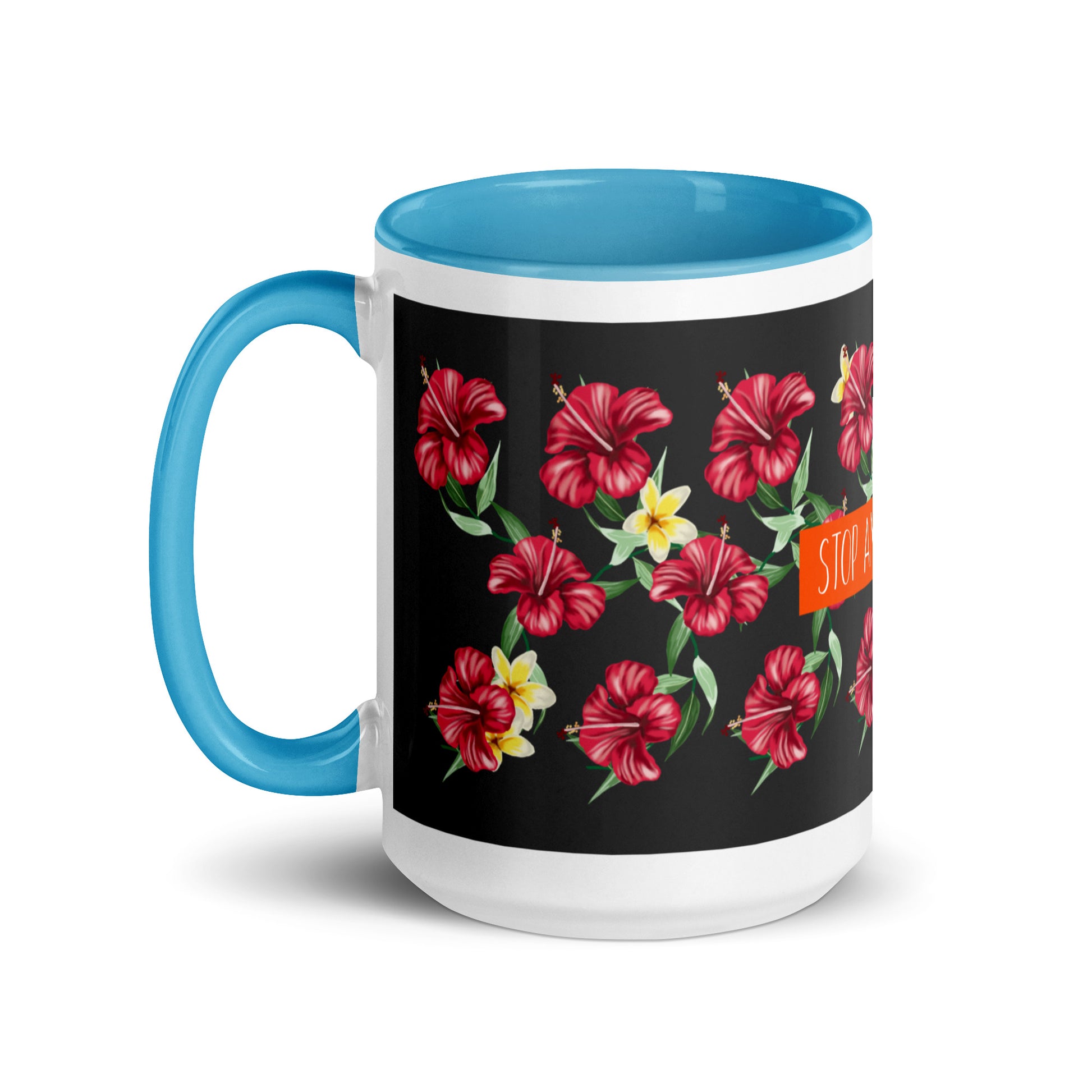 Flower Anthem | Antisemitism | White Mug With Color Inside