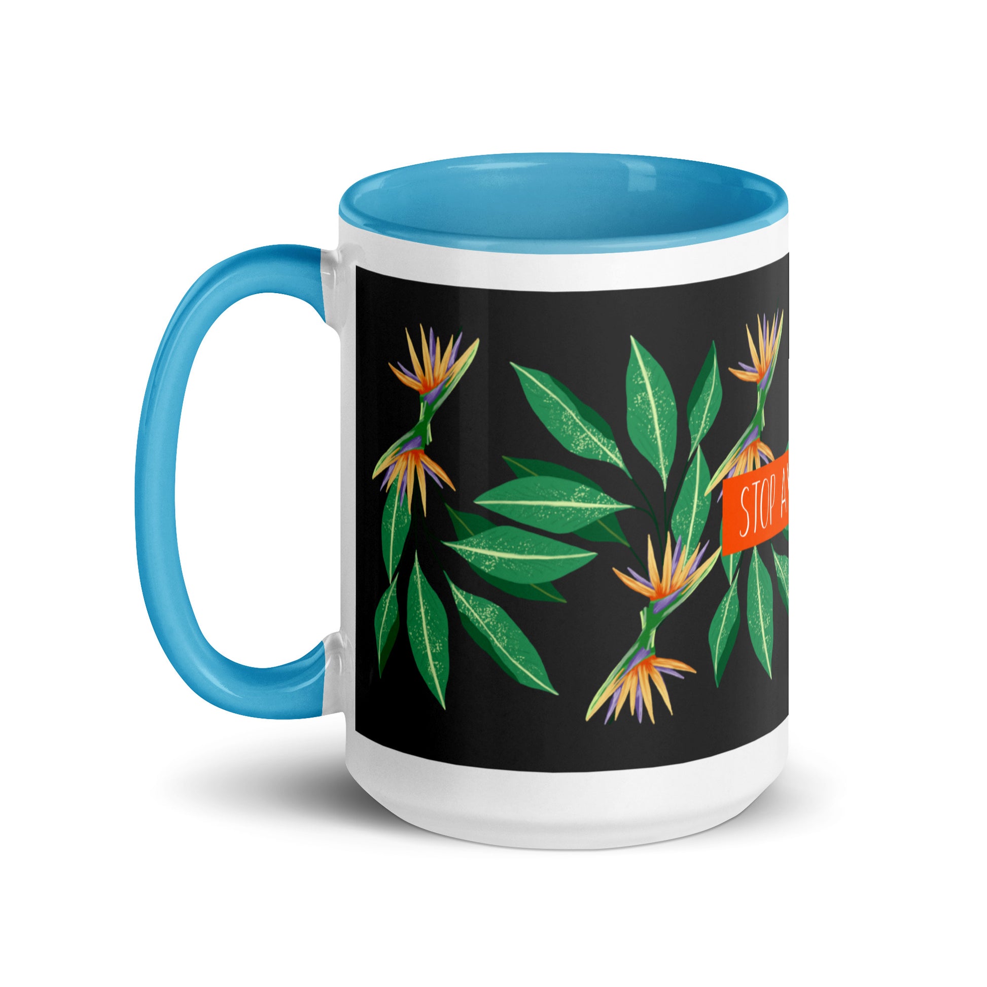 Flower Anthem | Antisemitism | White Mug With Color Inside