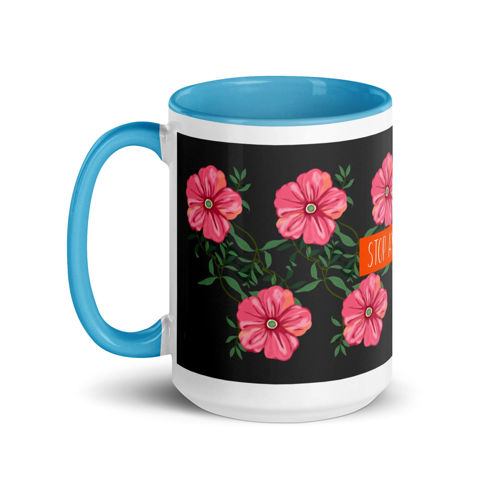 Flower Anthem | Antisemitism | White Mug With Color Inside