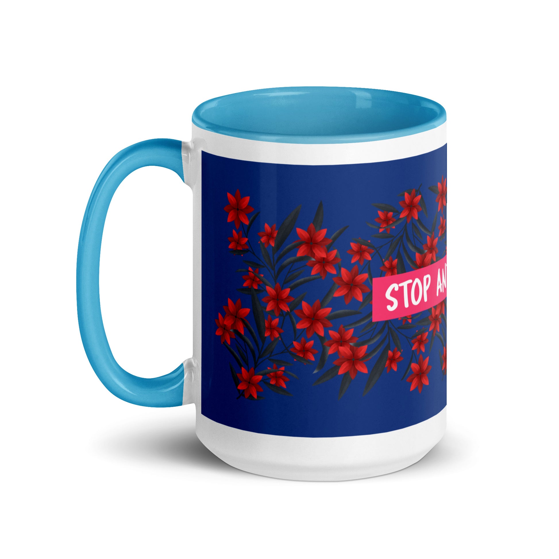 Flower Anthem | Antisemitism | White Mug With Color Inside