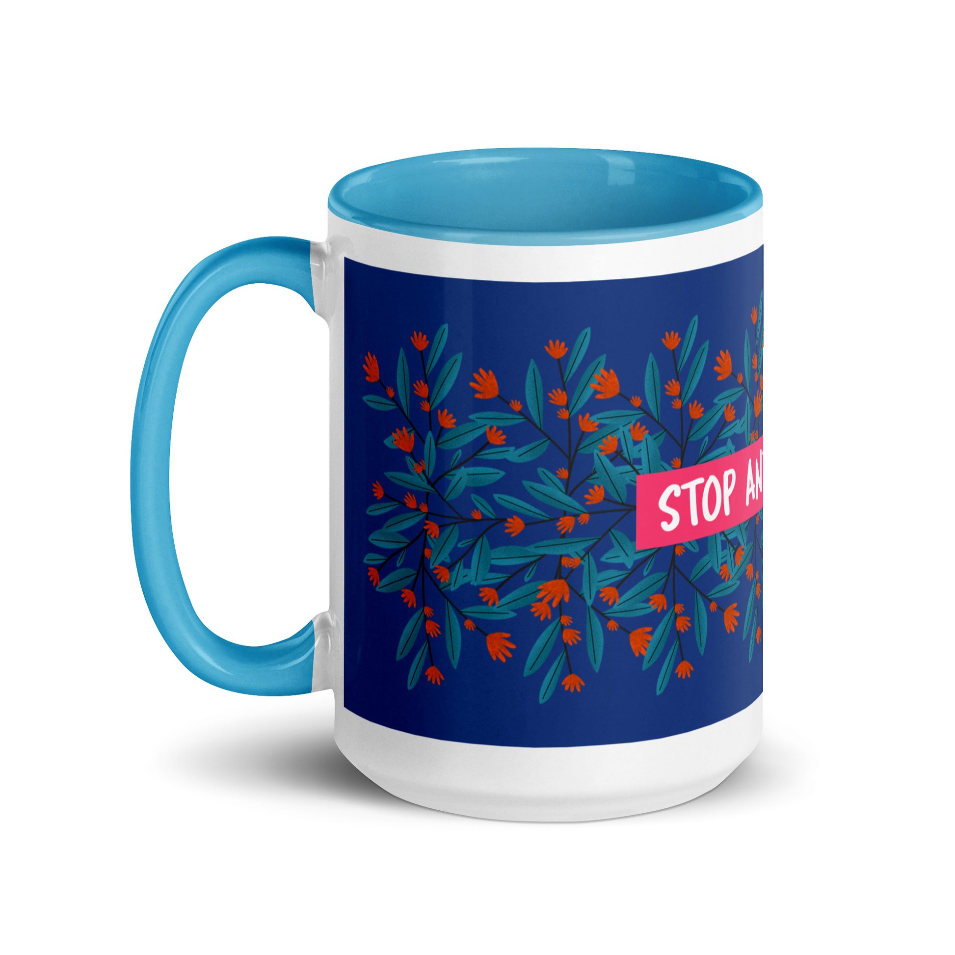 Flower Anthem | Antisemitism | White Mug With Color Inside