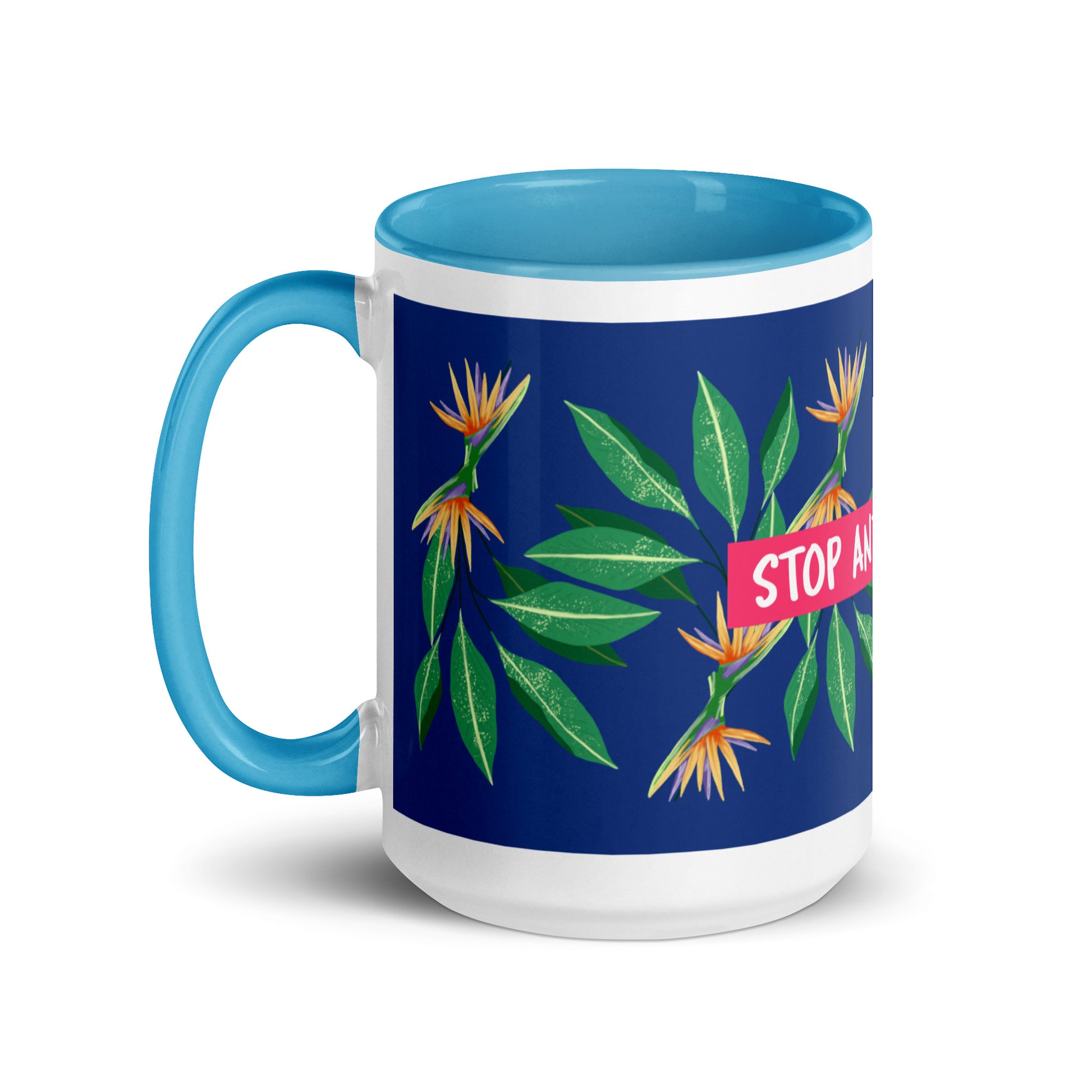 Flower Anthem | Antisemitism | White Mug With Color Inside