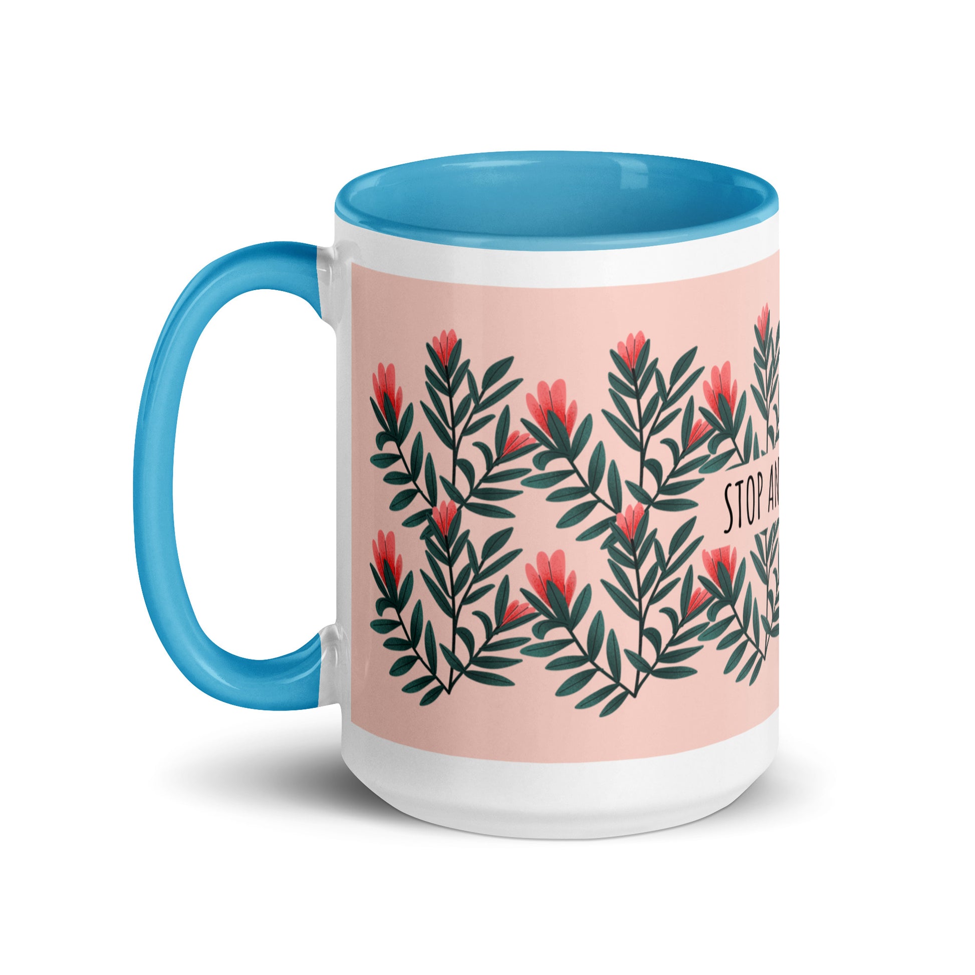 Flower Anthem | Antisemitism | White Mug With Color Inside