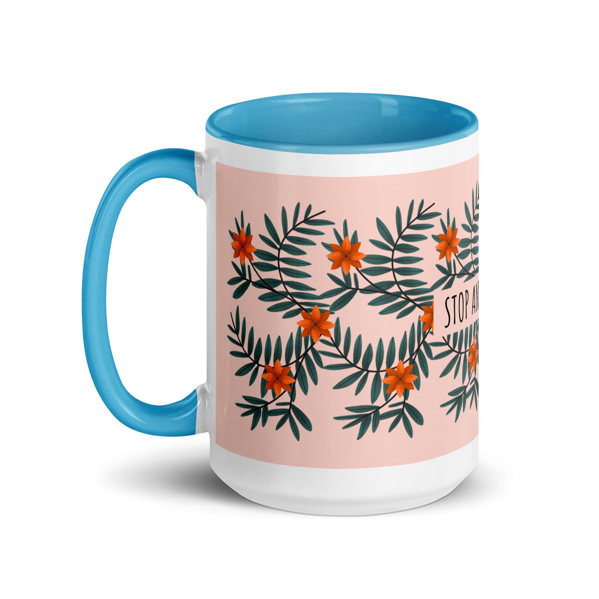 Flower Anthem | Antisemitism | White Mug With Color Inside