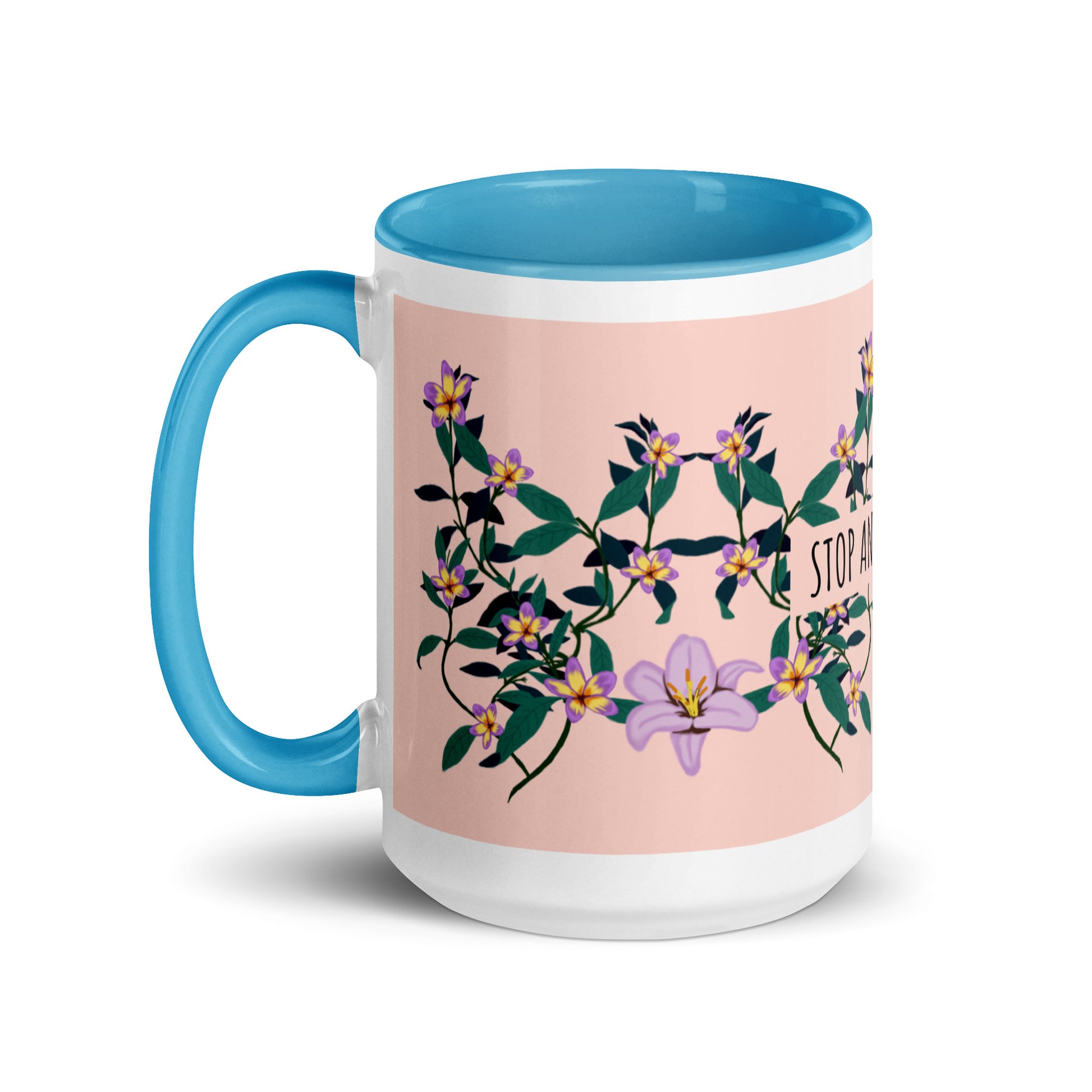 Flower Anthem | Antisemitism | White Mug With Color Inside