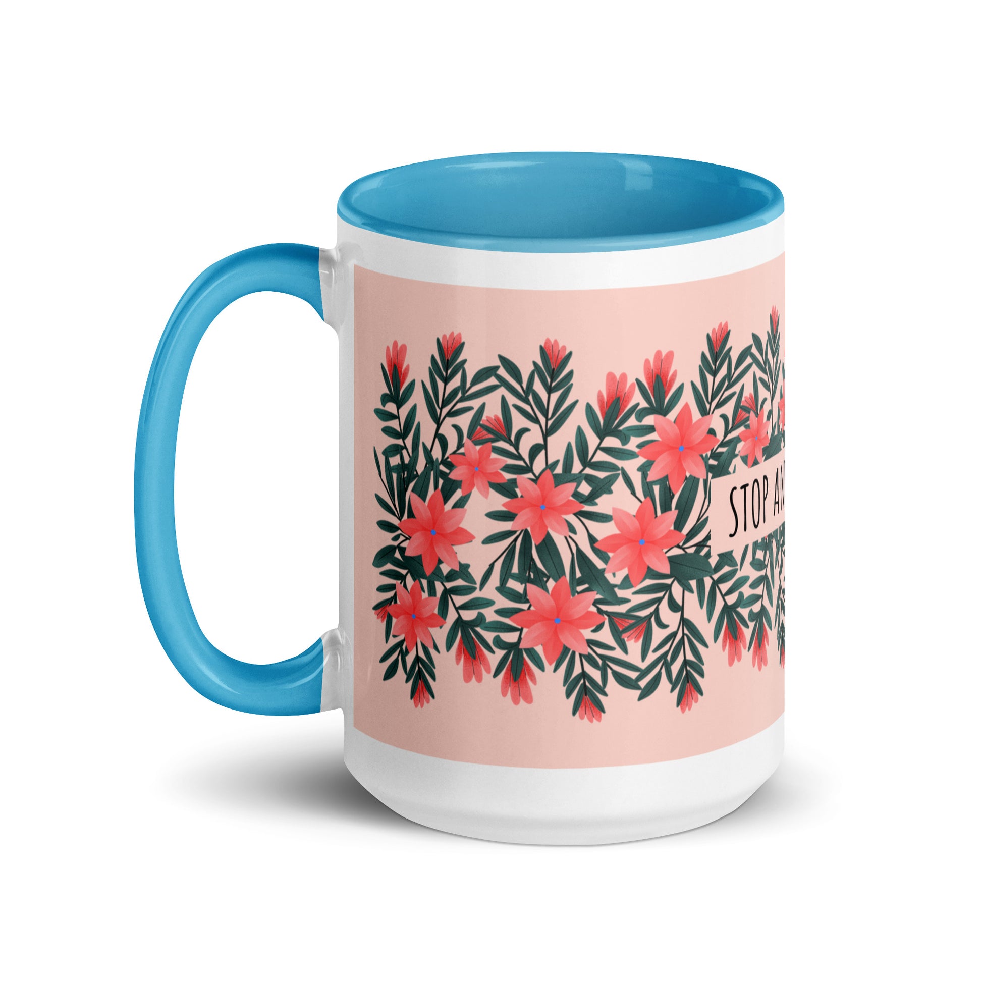 Flower Anthem | Antisemitism | White Mug With Color Inside