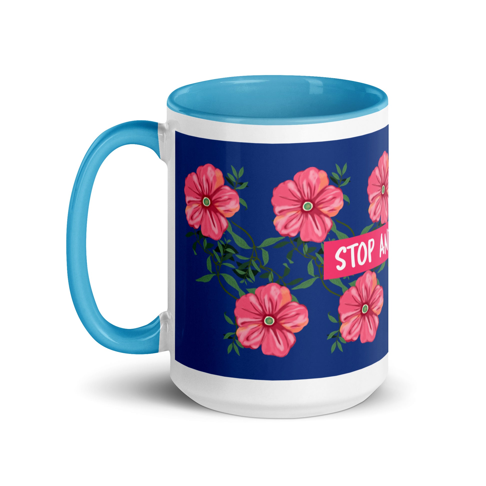Flower Anthem | Antisemitism | White Mug With Color Inside