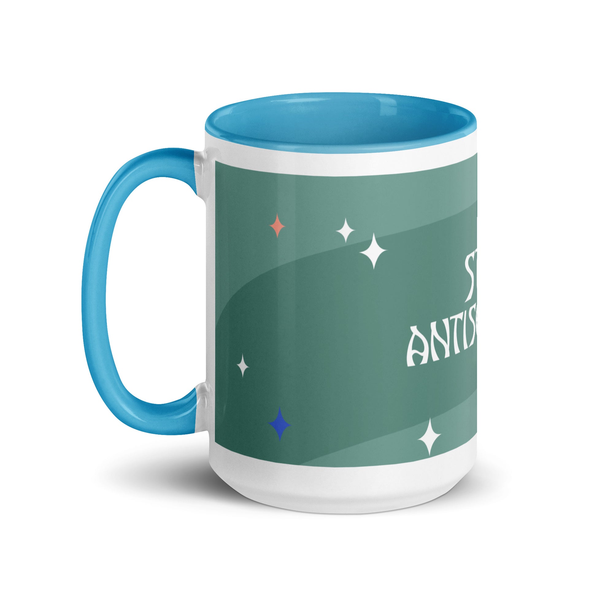 Minimal Shine | Antisemitism | White Mug With Color Inside