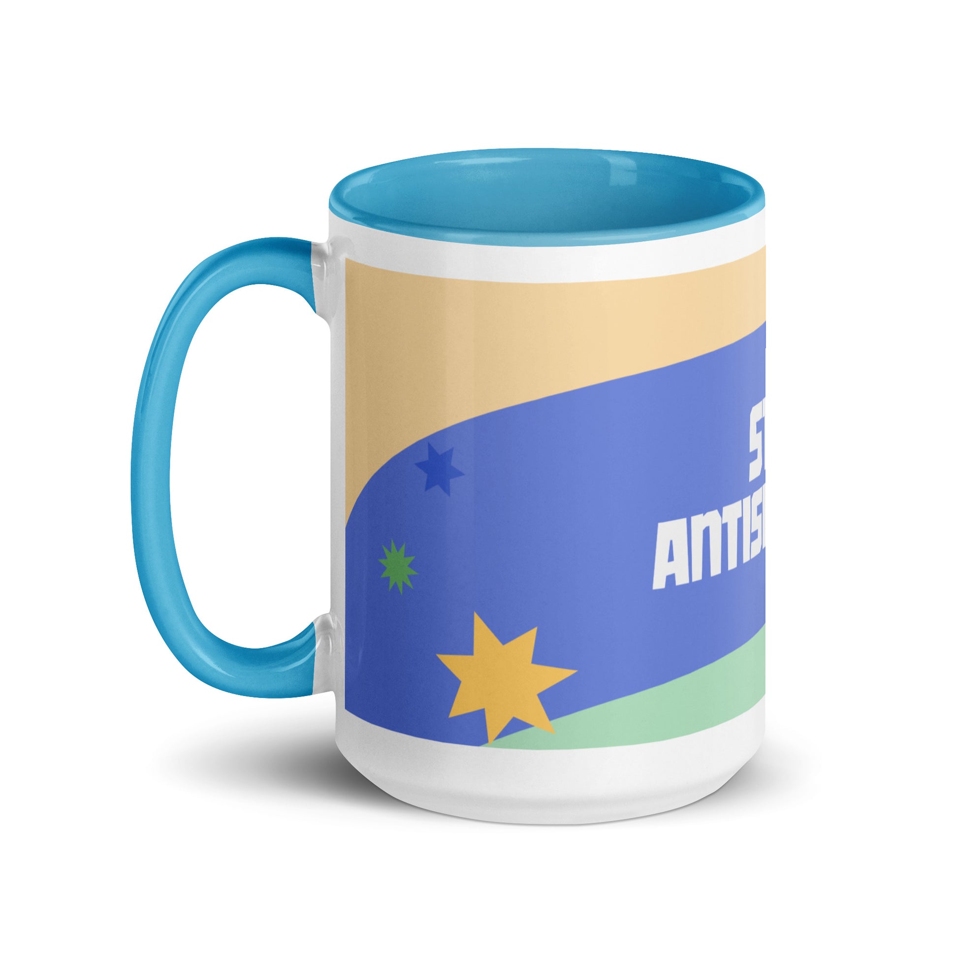 Minimal Shine | Antisemitism | White Mug With Color Inside