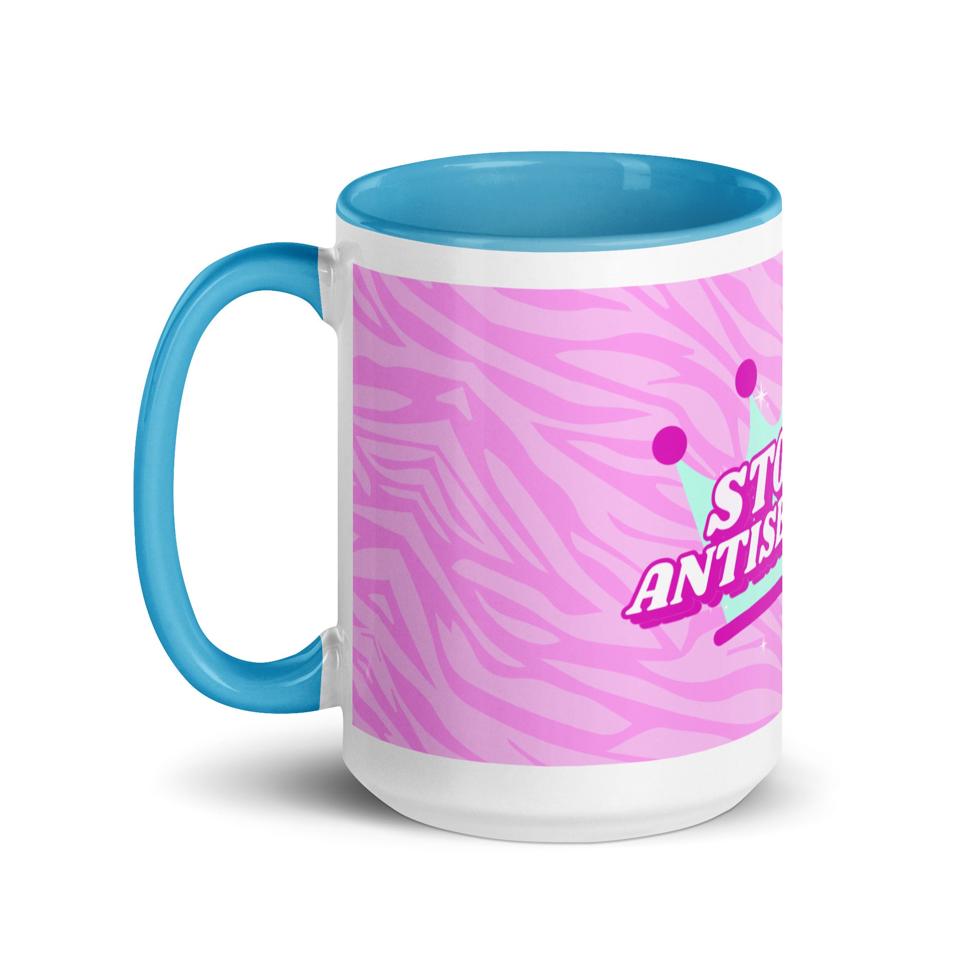 Pink Destiny | Antisemitism | White Mug With Color Inside