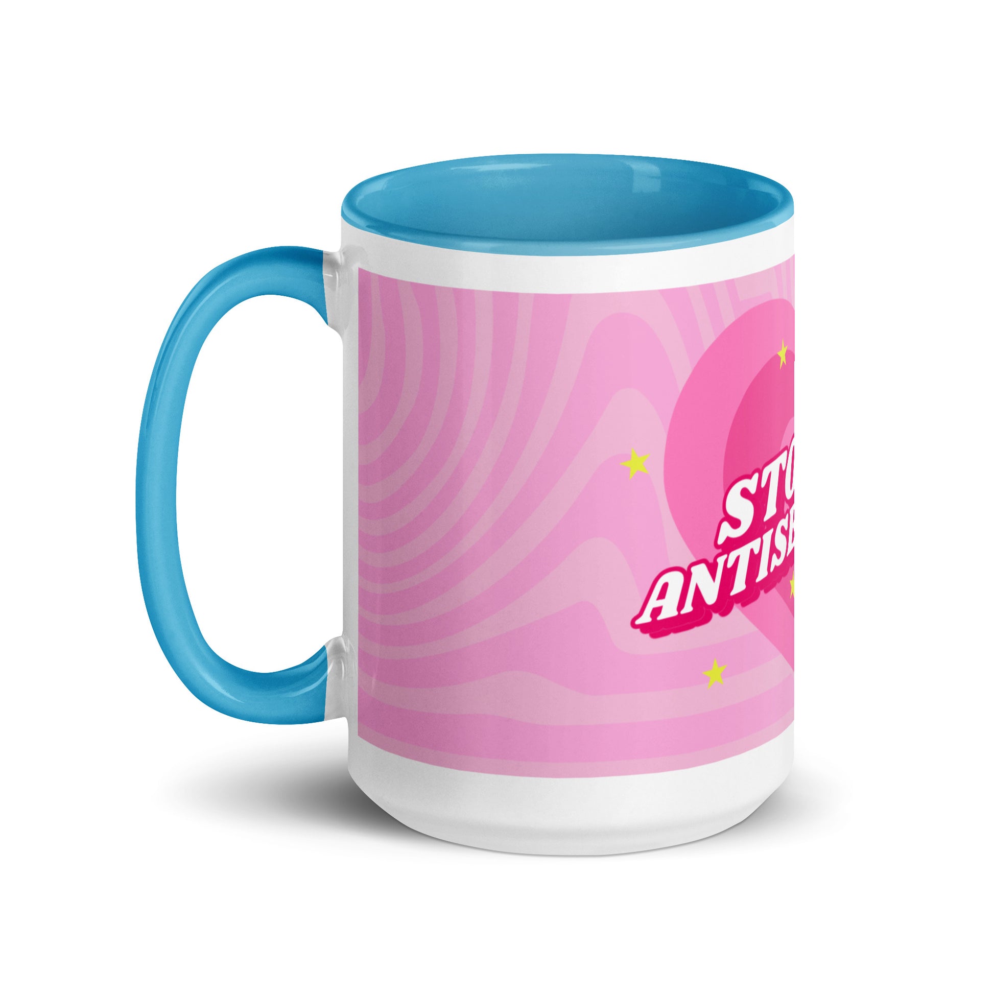 Pink Destiny | Antisemitism | White Mug With Color Inside