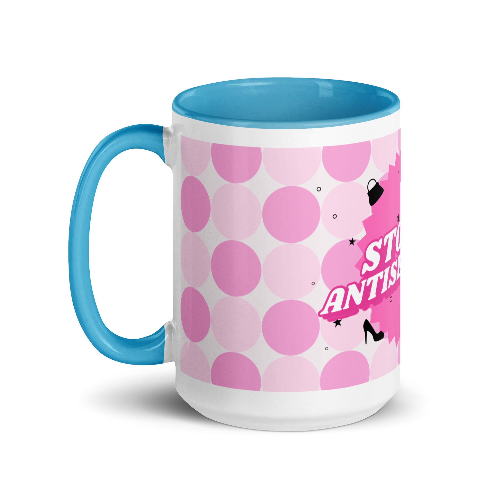 Pink Destiny | Antisemitism | White Mug With Color Inside