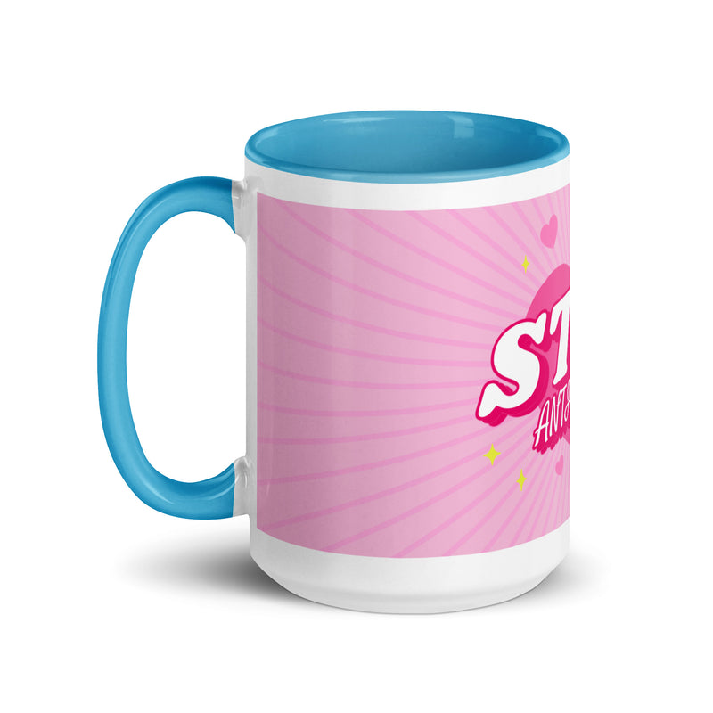 Pink Destiny | Antisemitism | White Mug With Color Inside