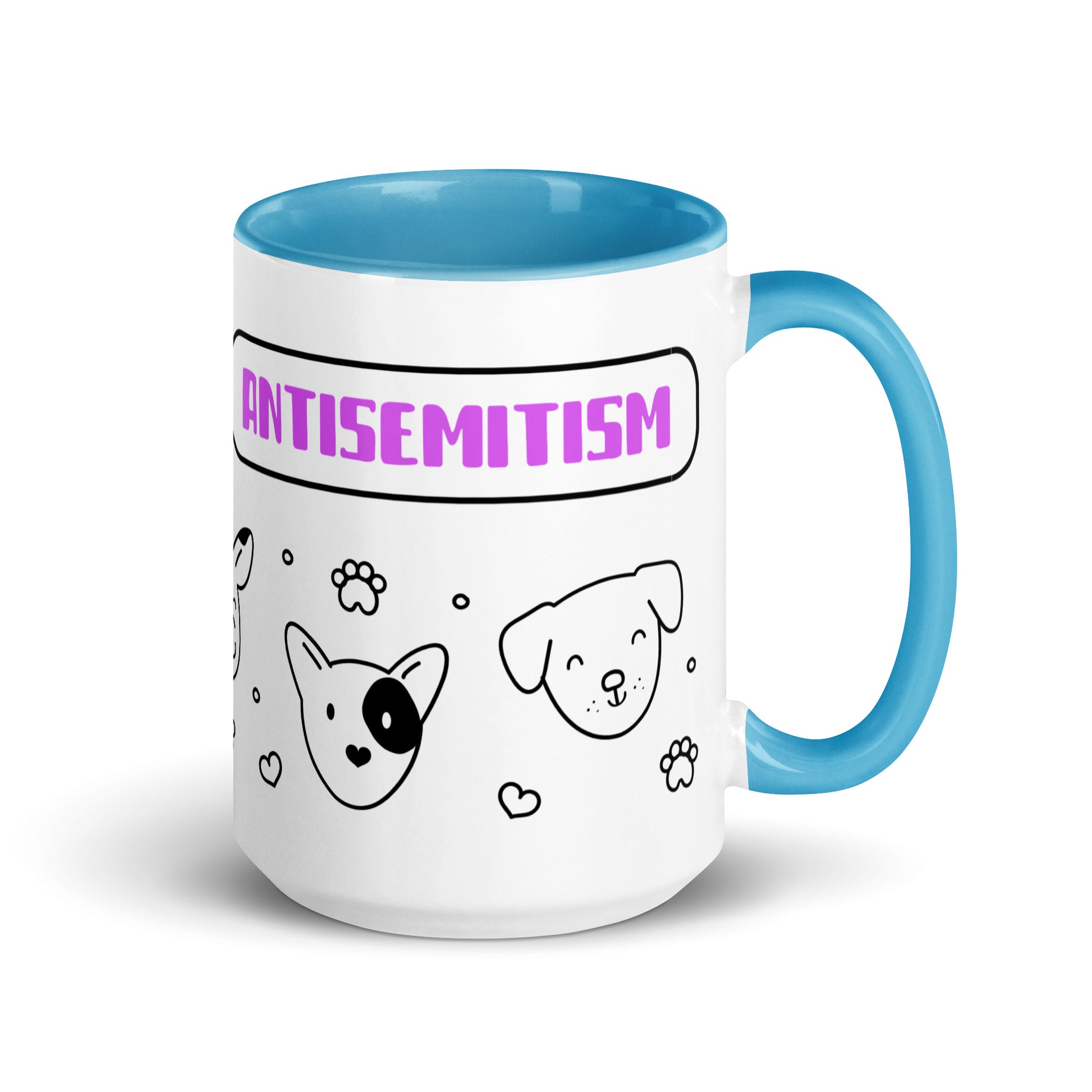 Cute Doodle Pet | White Mug With Color Inside