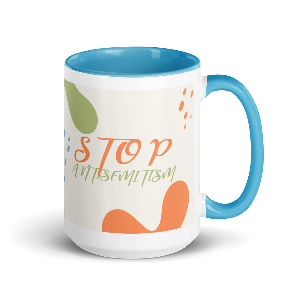 Minimal Shine | Antisemitism | White Mug With Color Inside