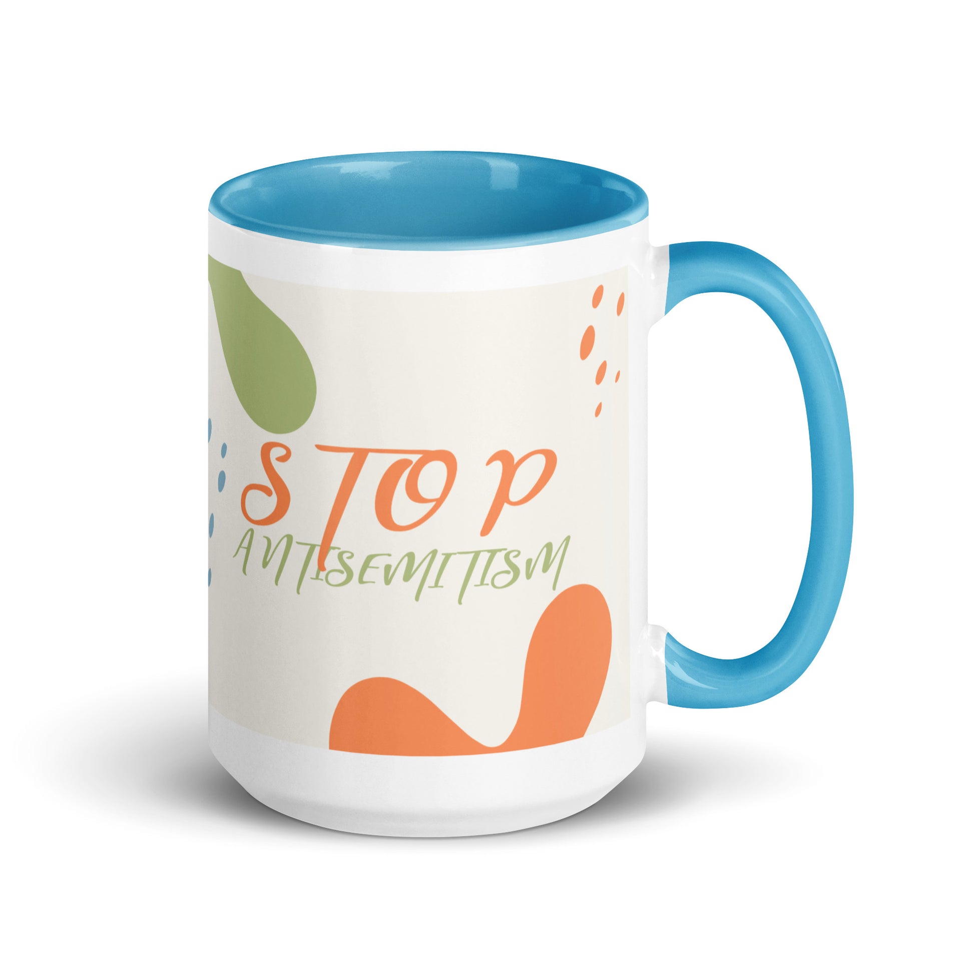 Minimal Shine | Antisemitism | White Mug With Color Inside