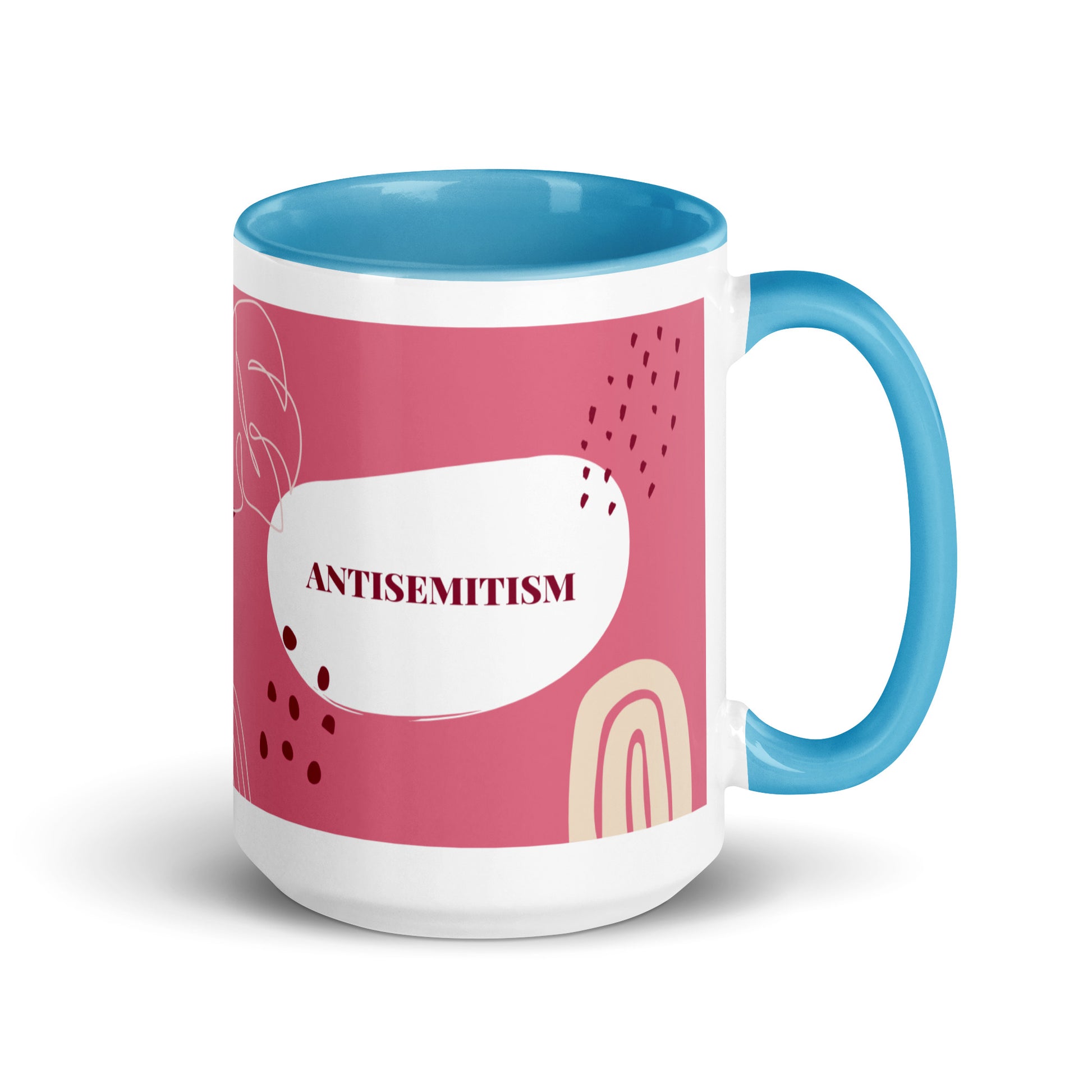 Minimal Shine | Antisemitism | White Mug With Color Inside