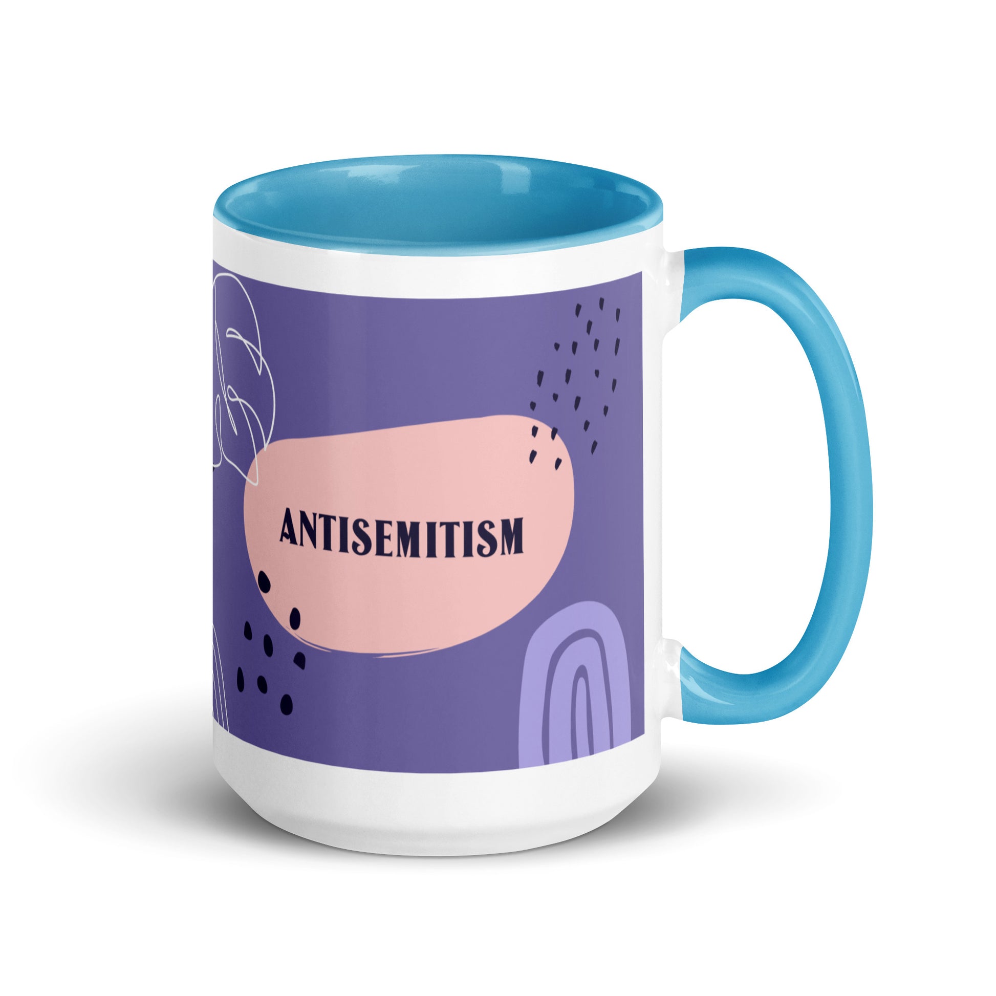 Minimal Shine | Antisemitism | White Mug With Color Inside