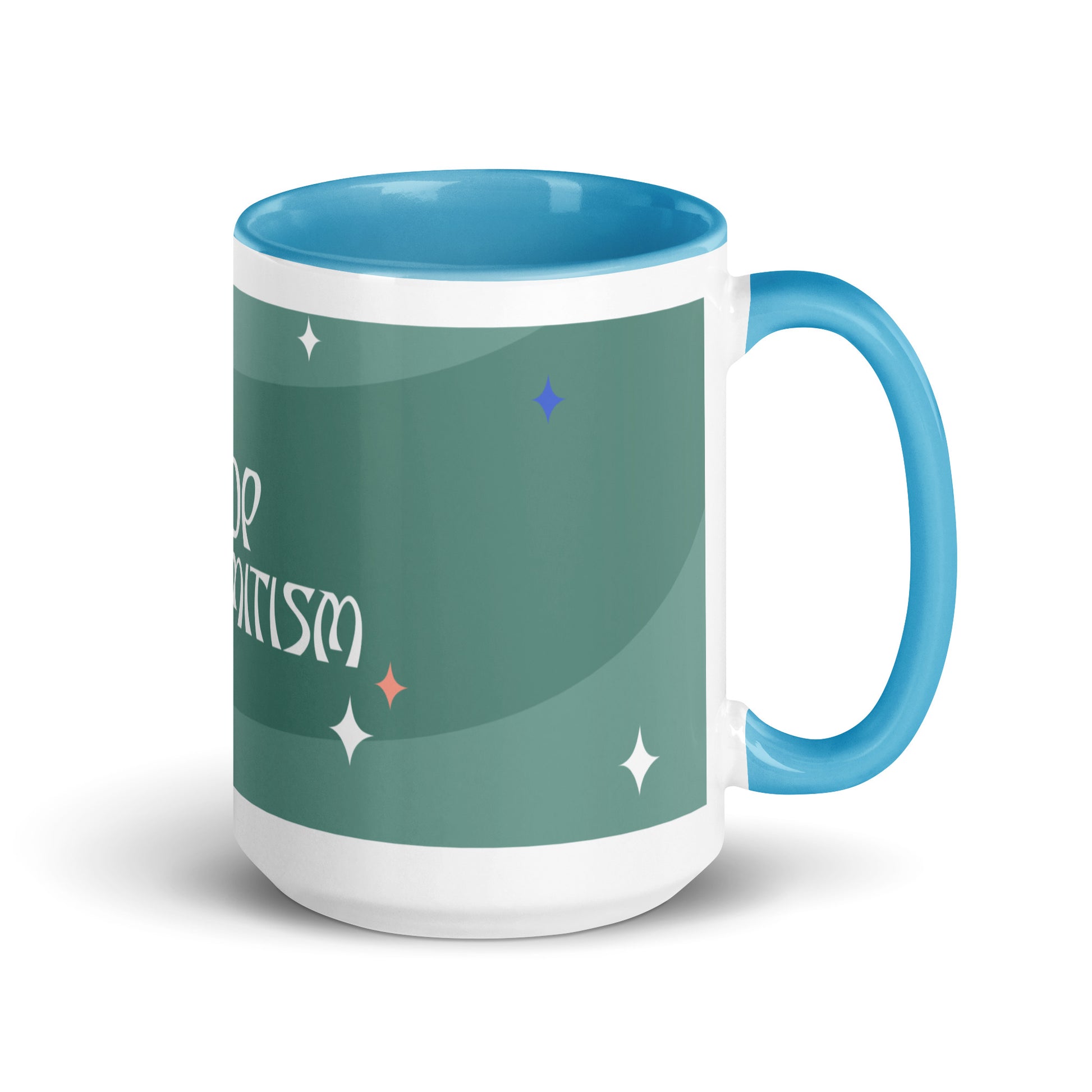 Minimal Shine | Antisemitism | White Mug With Color Inside