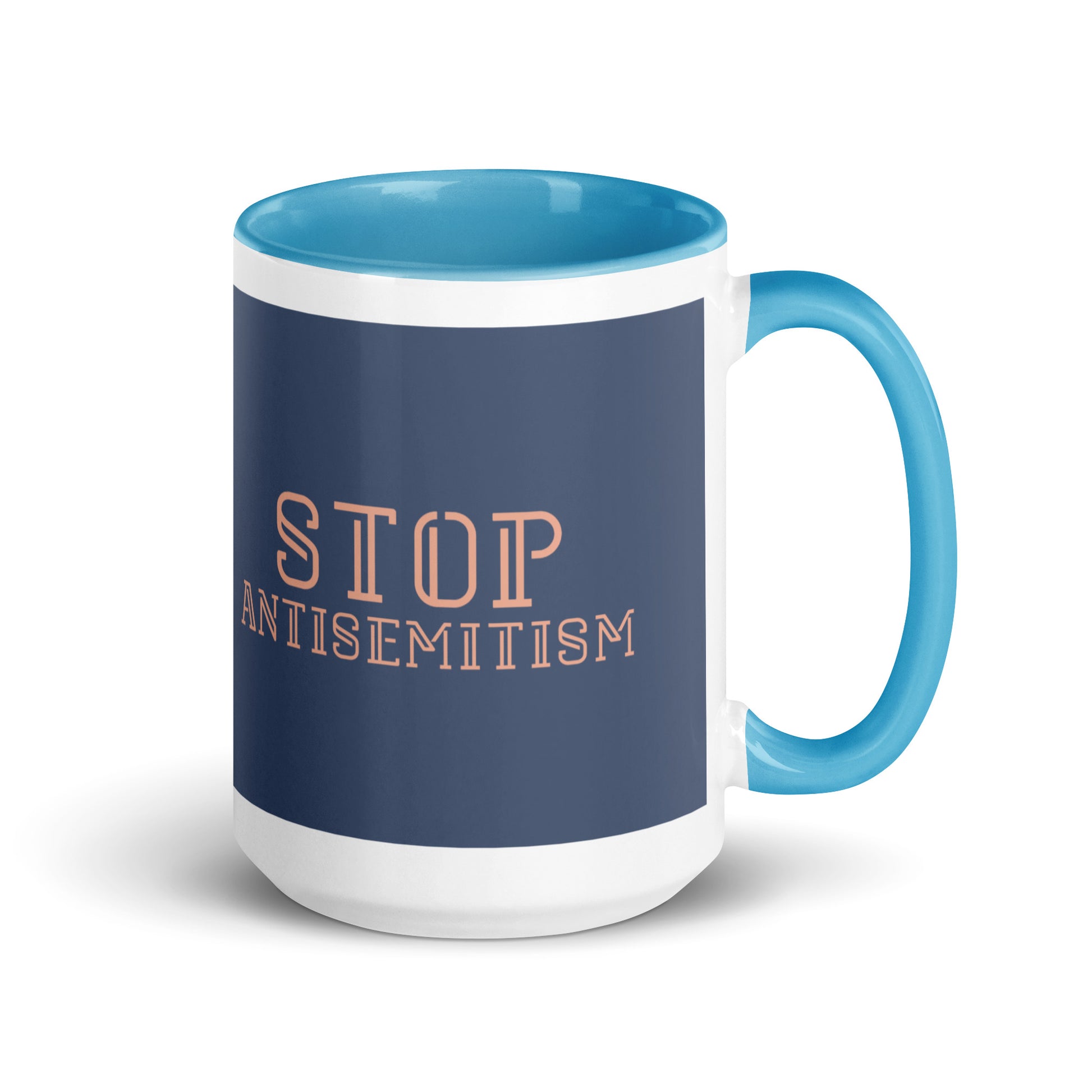 Minimal Shine | Antisemitism | White Mug With Color Inside