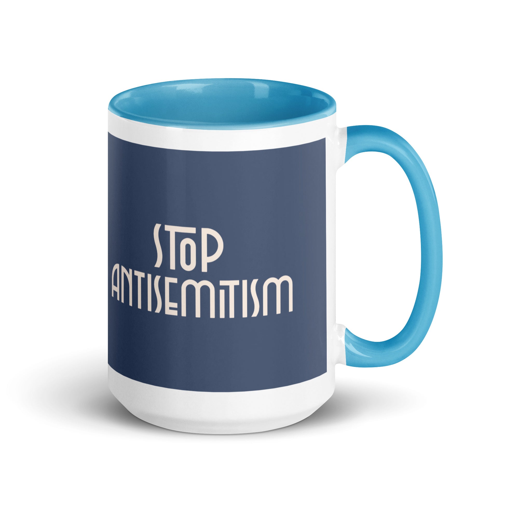 Minimal Shine | Antisemitism | White Mug With Color Inside