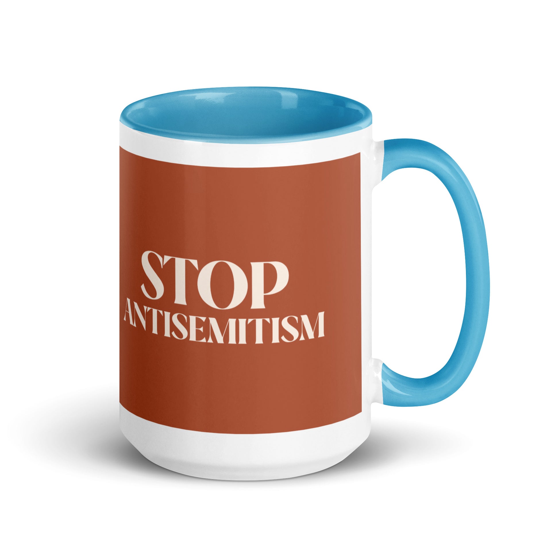 Minimal Shine | Antisemitism | White Mug With Color Inside