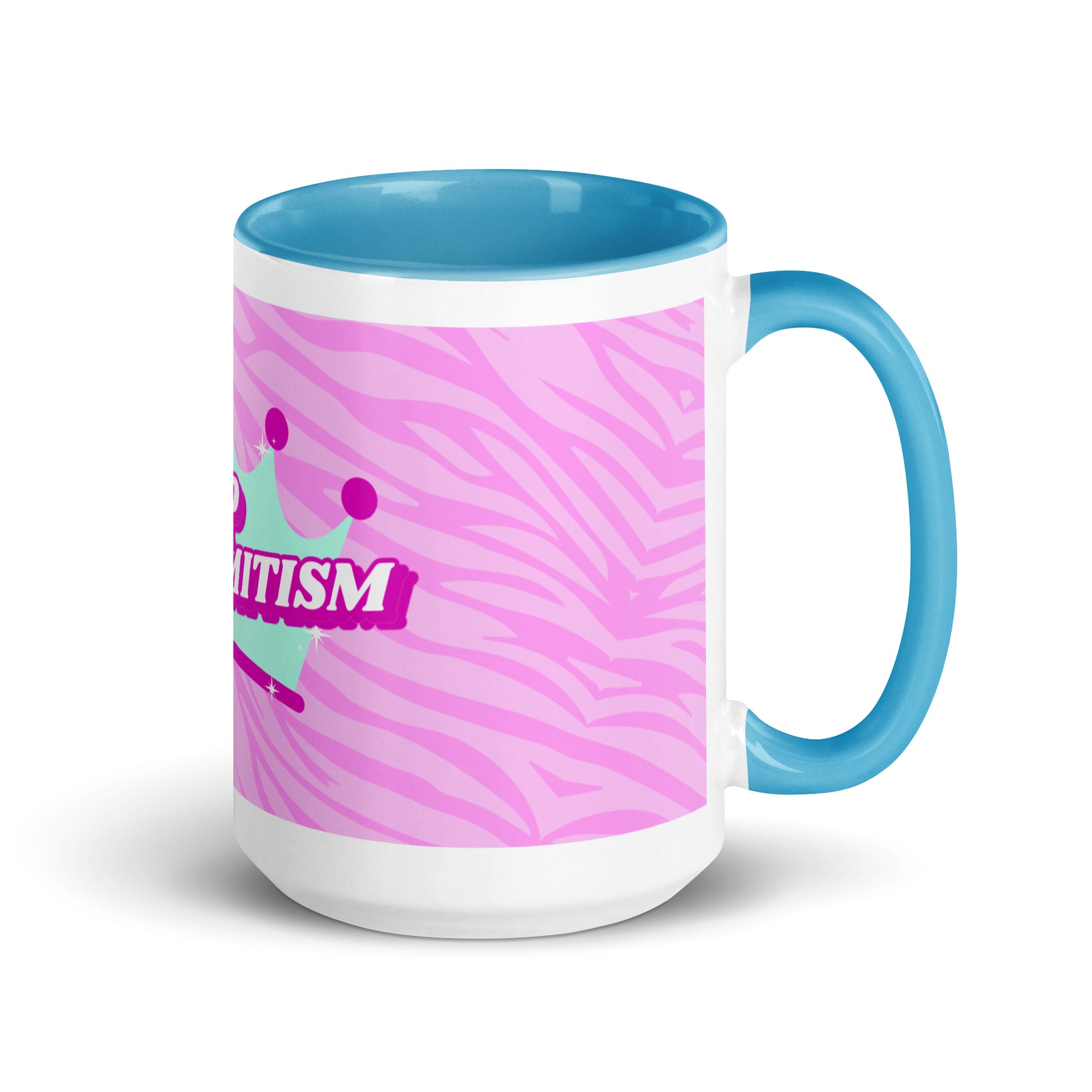 Pink Destiny | Antisemitism | White Mug With Color Inside