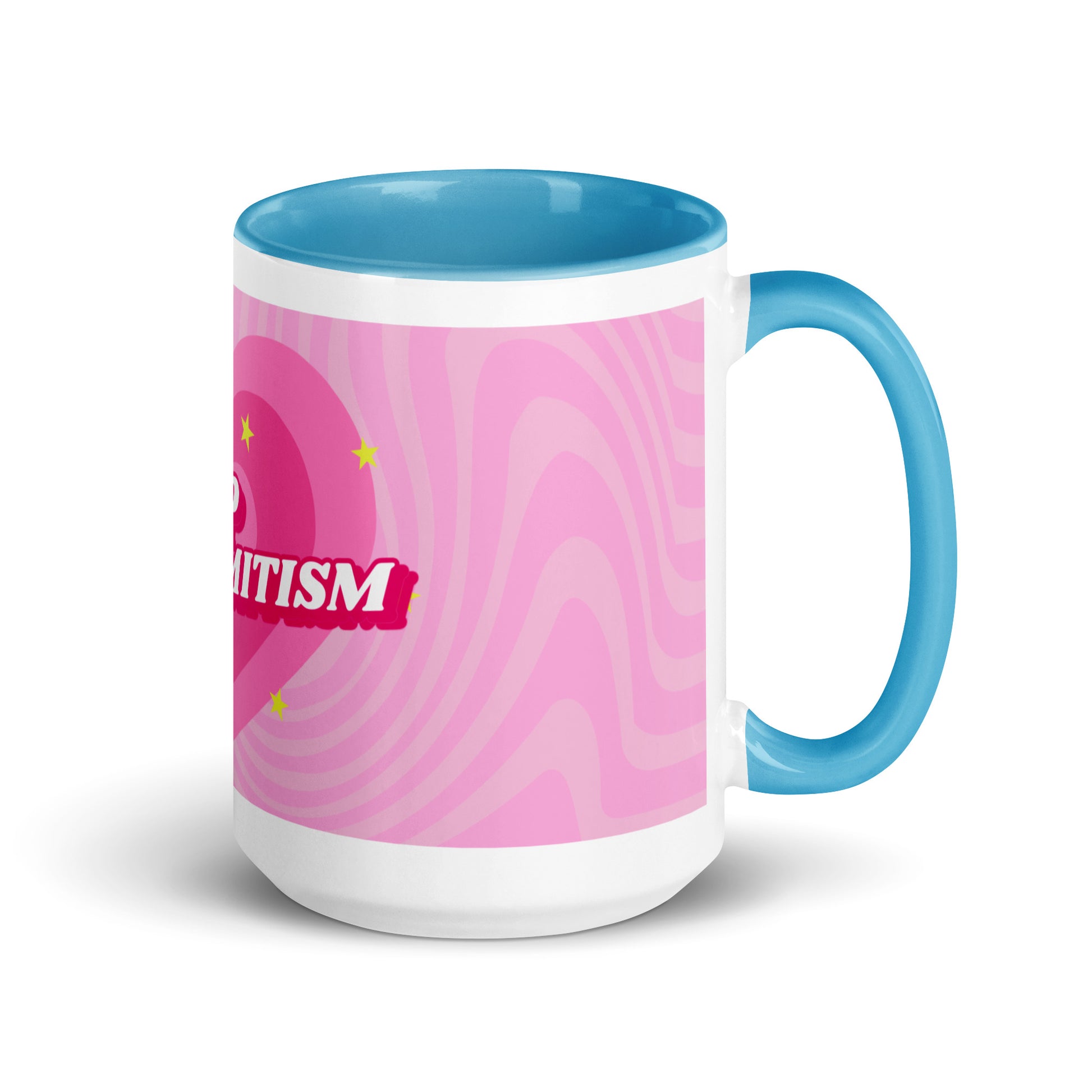 Pink Destiny | Antisemitism | White Mug With Color Inside