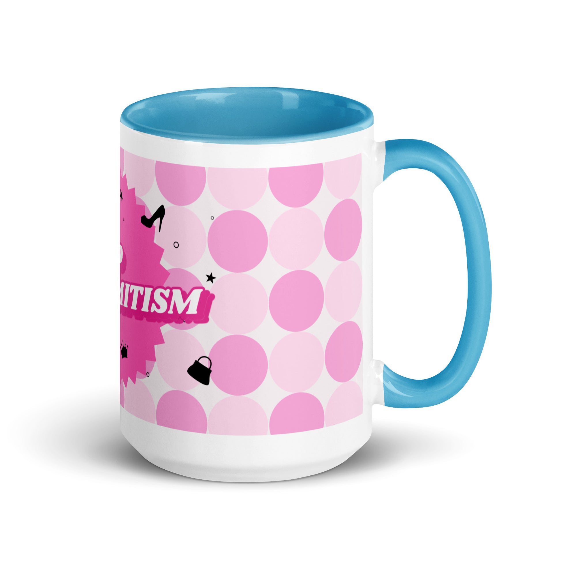 Pink Destiny | Antisemitism | White Mug With Color Inside