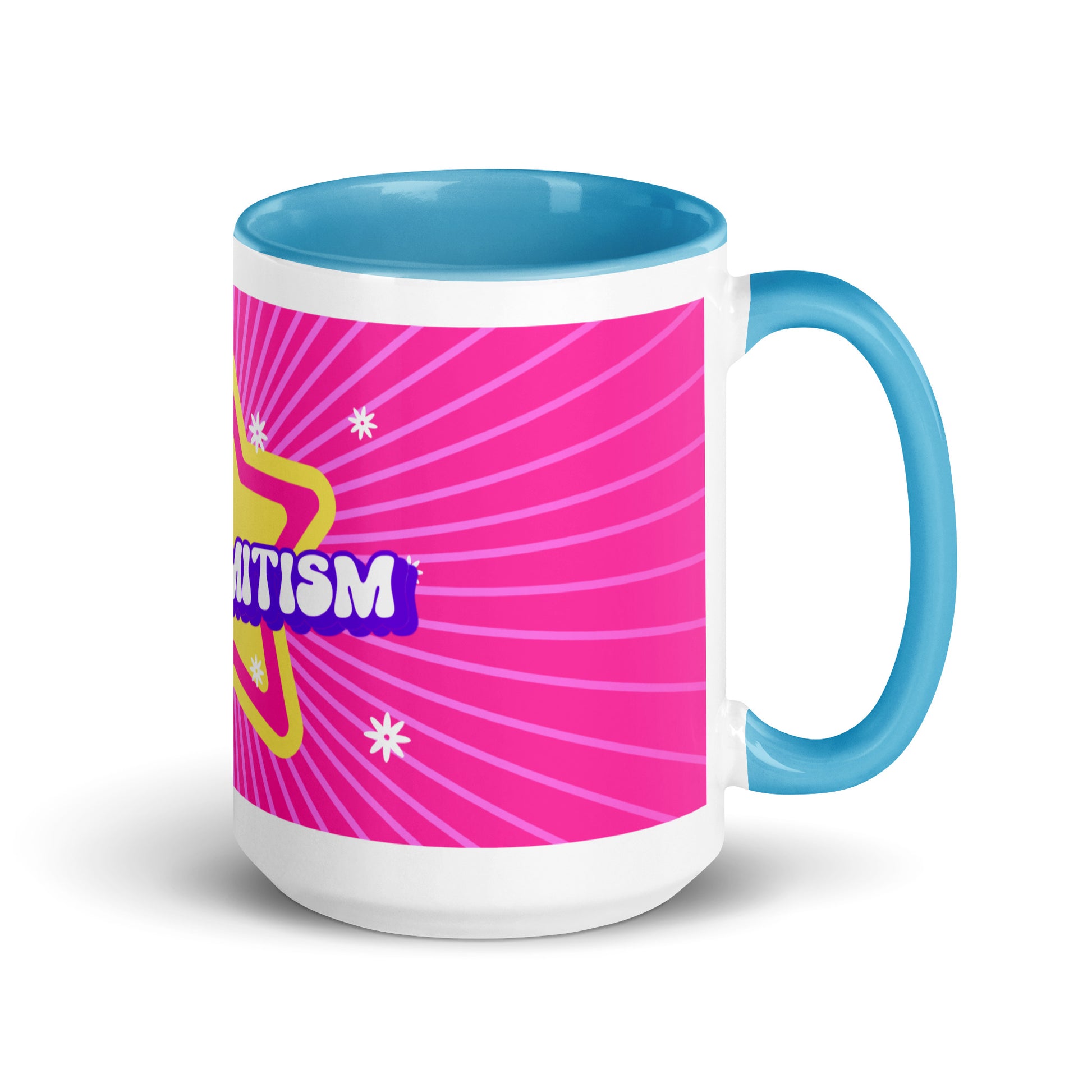 Pink Destiny | Antisemitism | White Mug With Color Inside