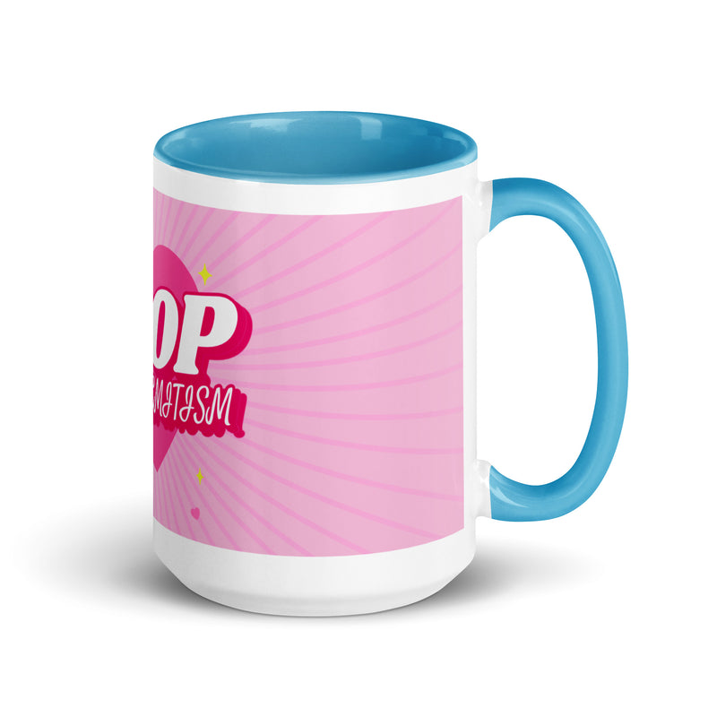 Pink Destiny | Antisemitism | White Mug With Color Inside