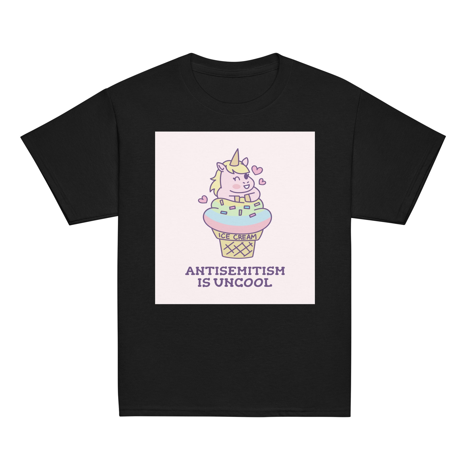 Unicorn Antisemitism Is Uncool | Youth Unisex T-Shirt Jouparty