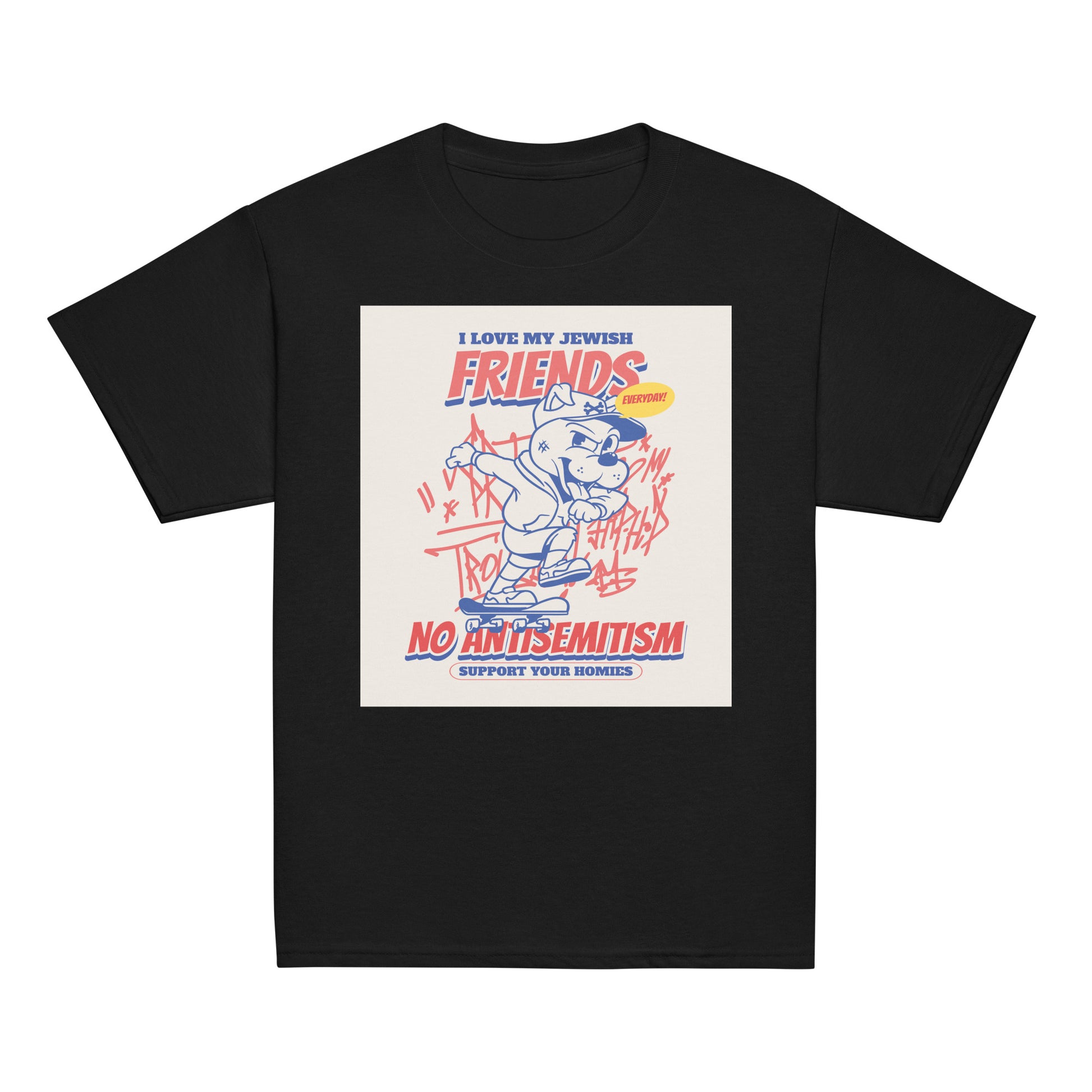 Streetart Graffiti Cartoon | Antisemitism | Youth Unisex T-Shirt Jouparty