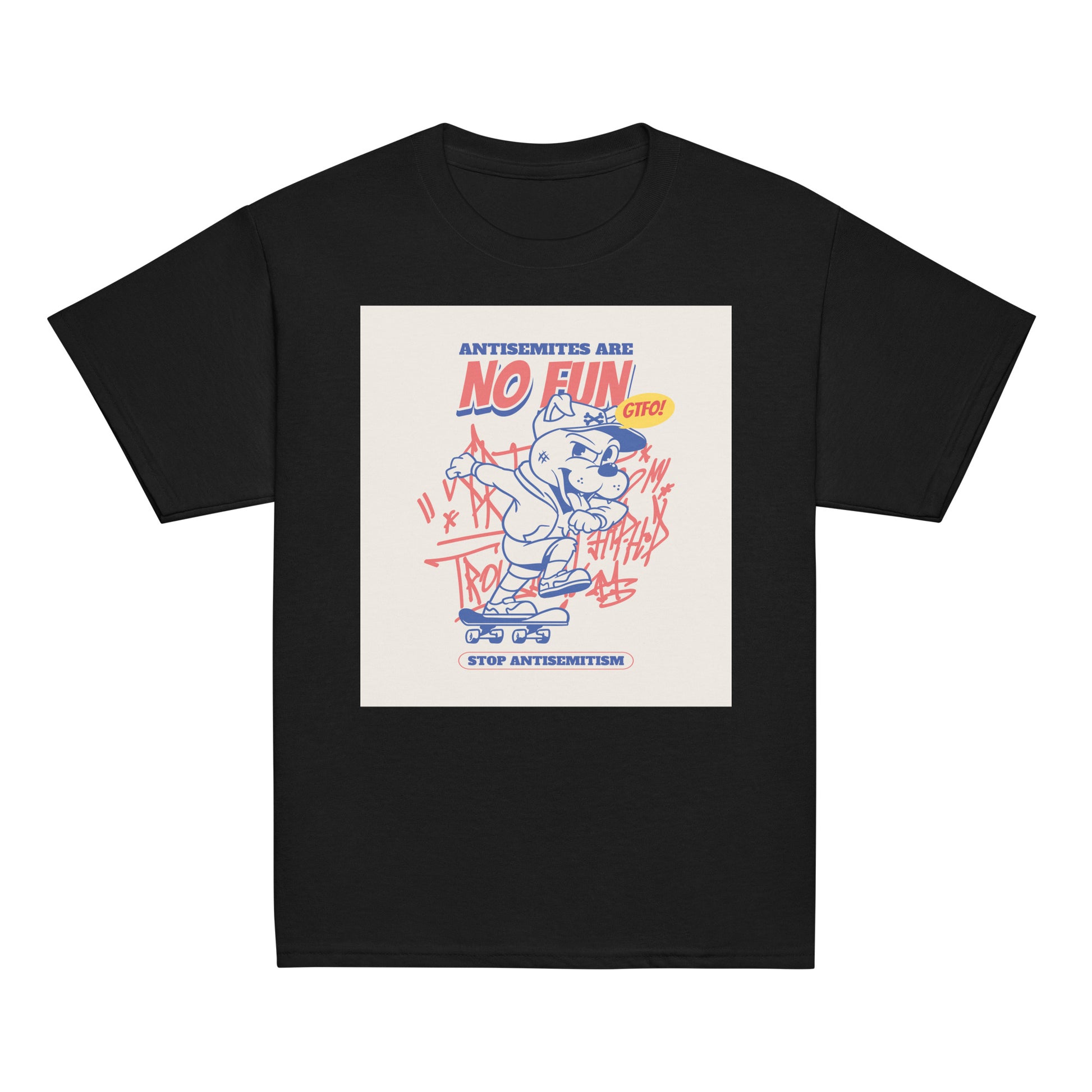 Streetart Graffiti Cartoon | Antisemitism | Youth Unisex T-Shirt Jouparty